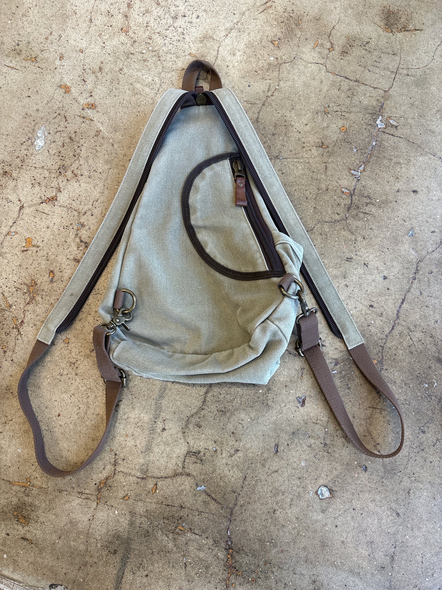 green khaki Bag
