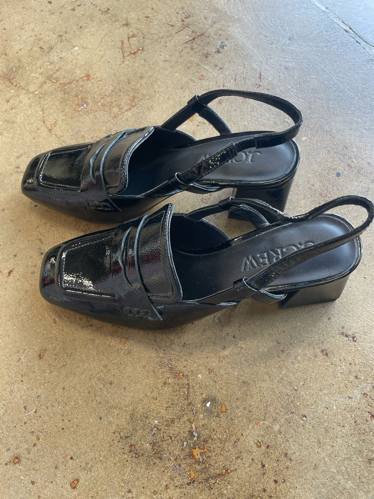 J. CREW Shoe Size 5.5 Black Platform