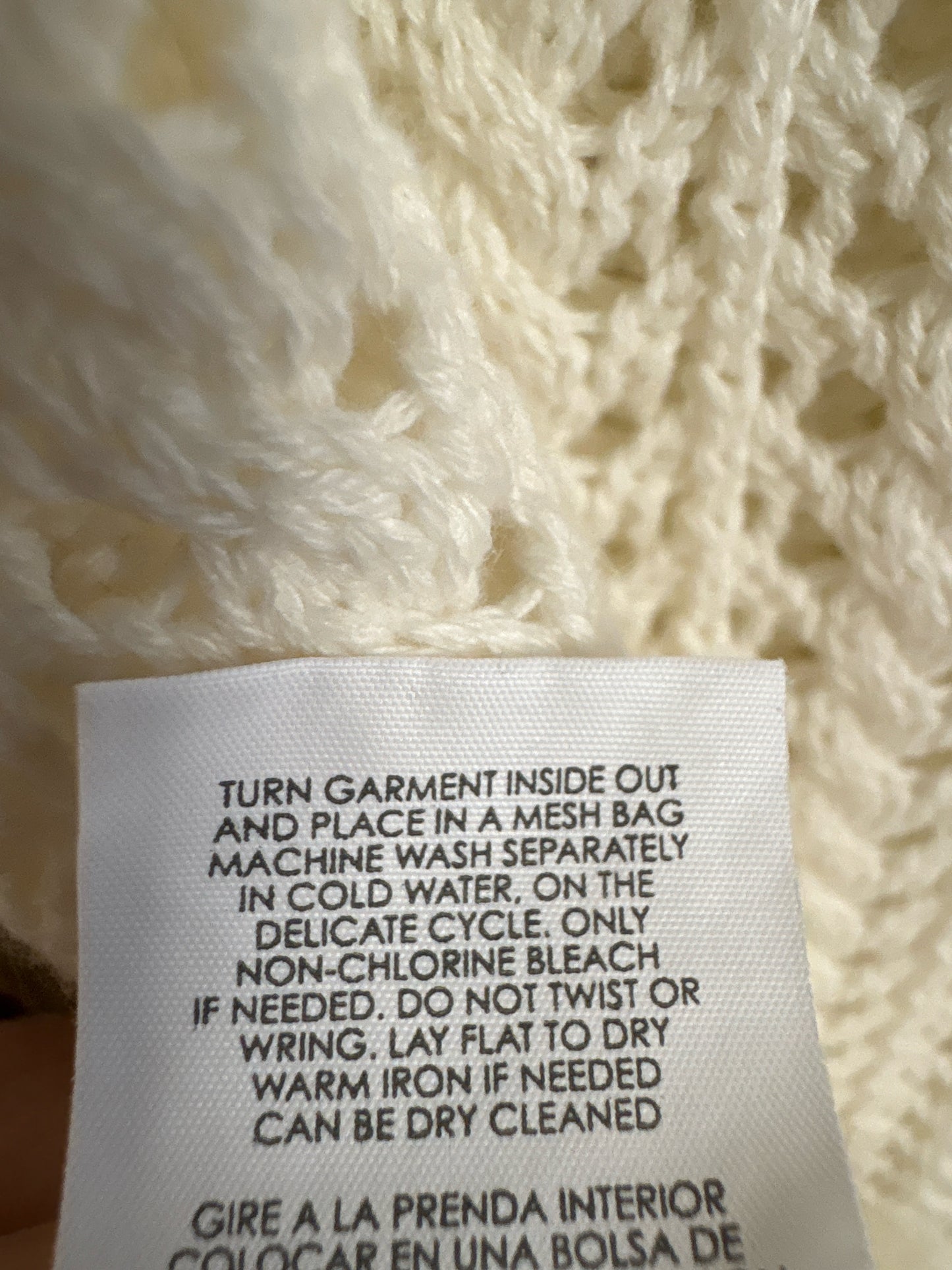 Cabi Size L Cream Sweater