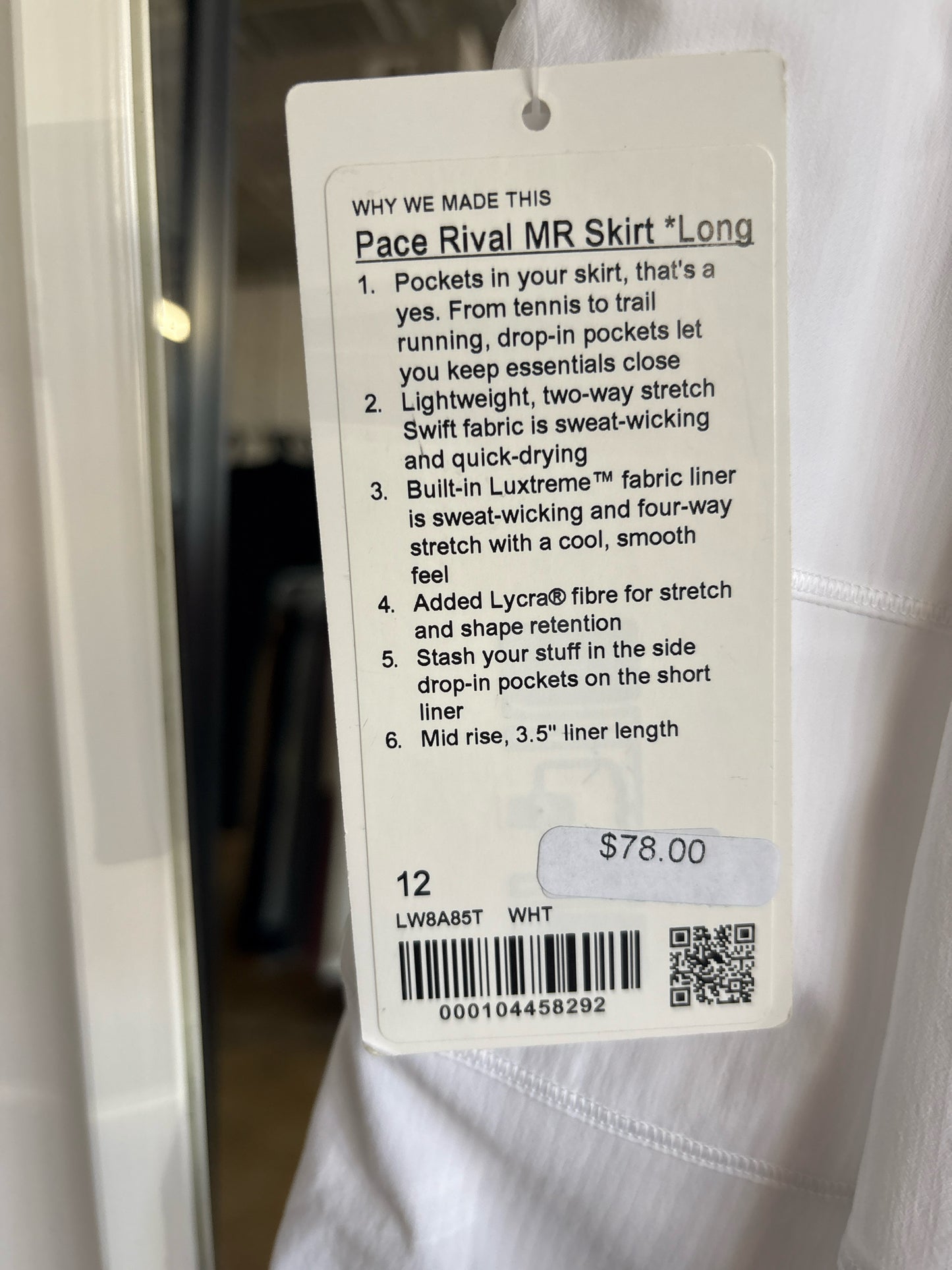 Lululemon Size 12 Skort