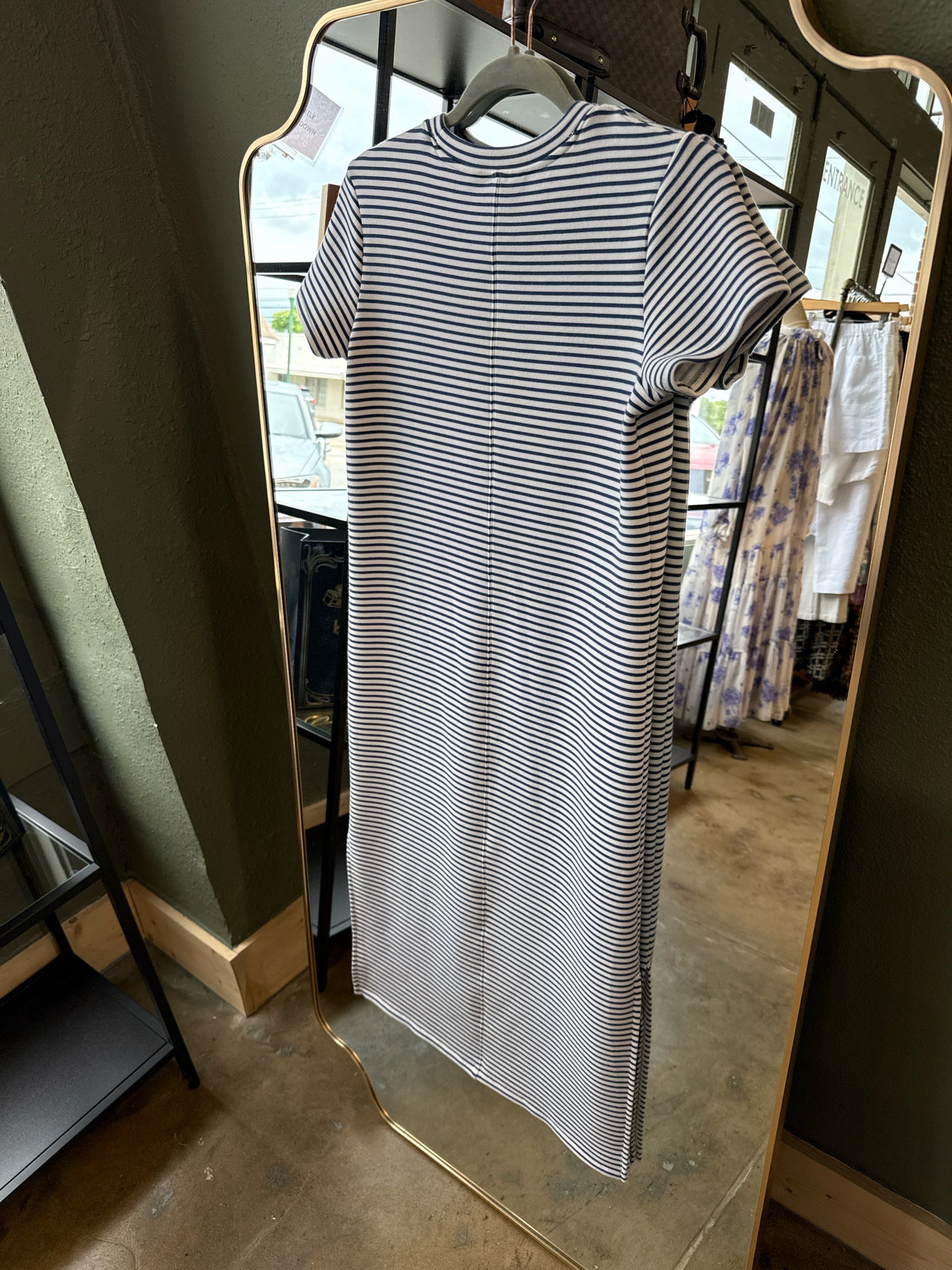 Spanx Size XS Blue/White Dress