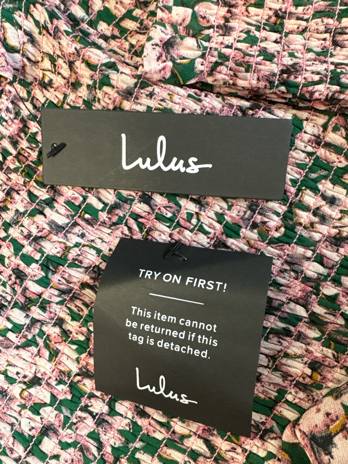 Lulus Size XS green and pink Dress