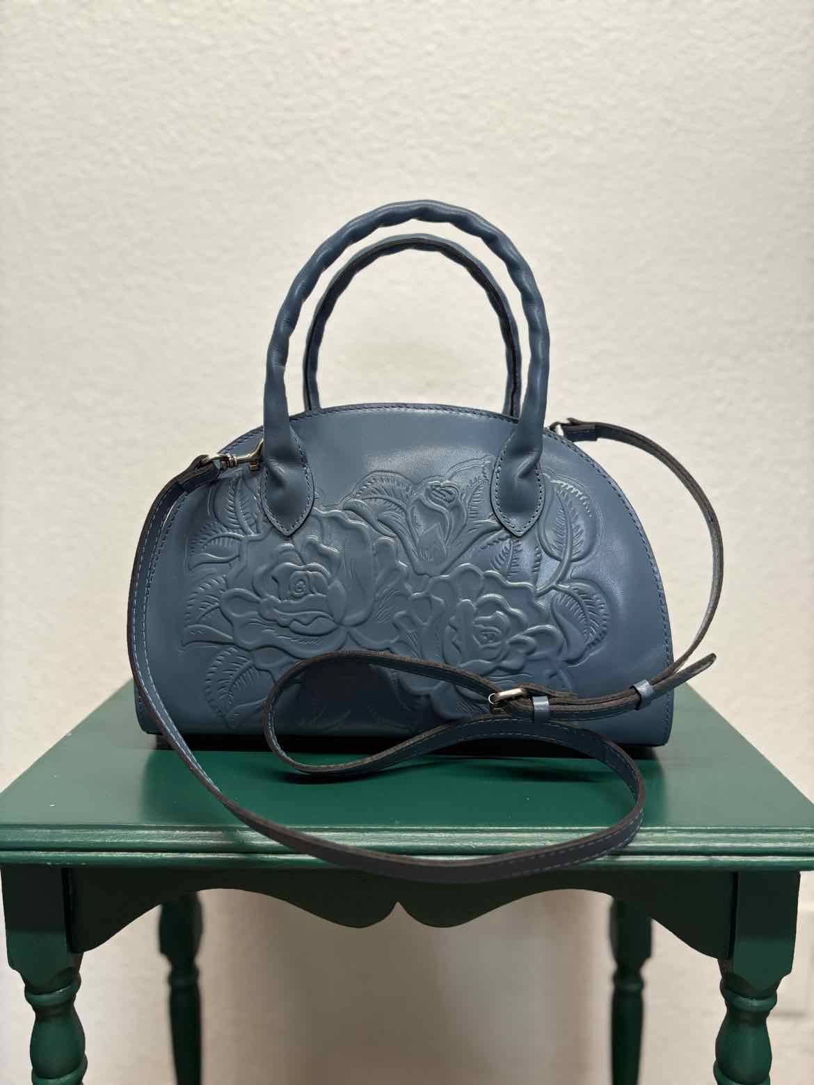 Patricia Nash Blue embossed Bag