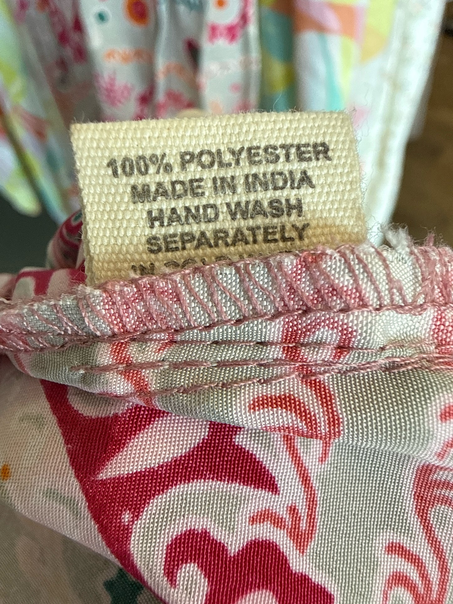 Paani Size M Green/Pink Dress
