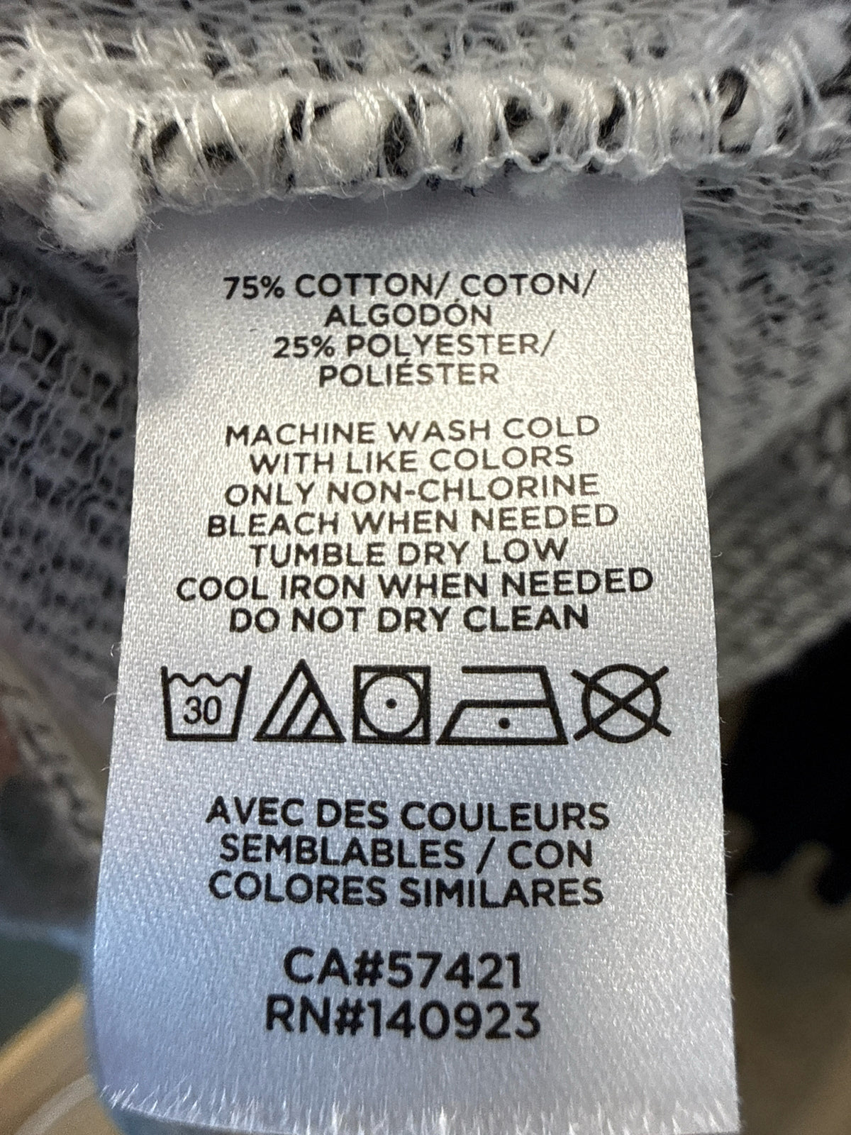 Lou & Grey Size M White/Gray Sweatshirt/Hoodie