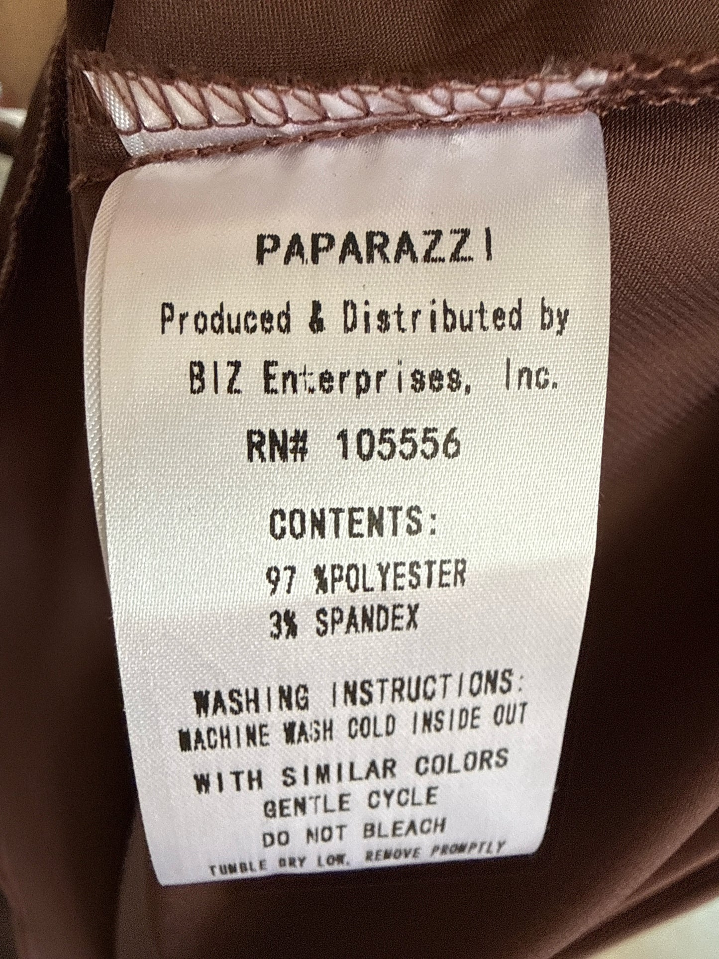 Paparazzi Size M Brown Top