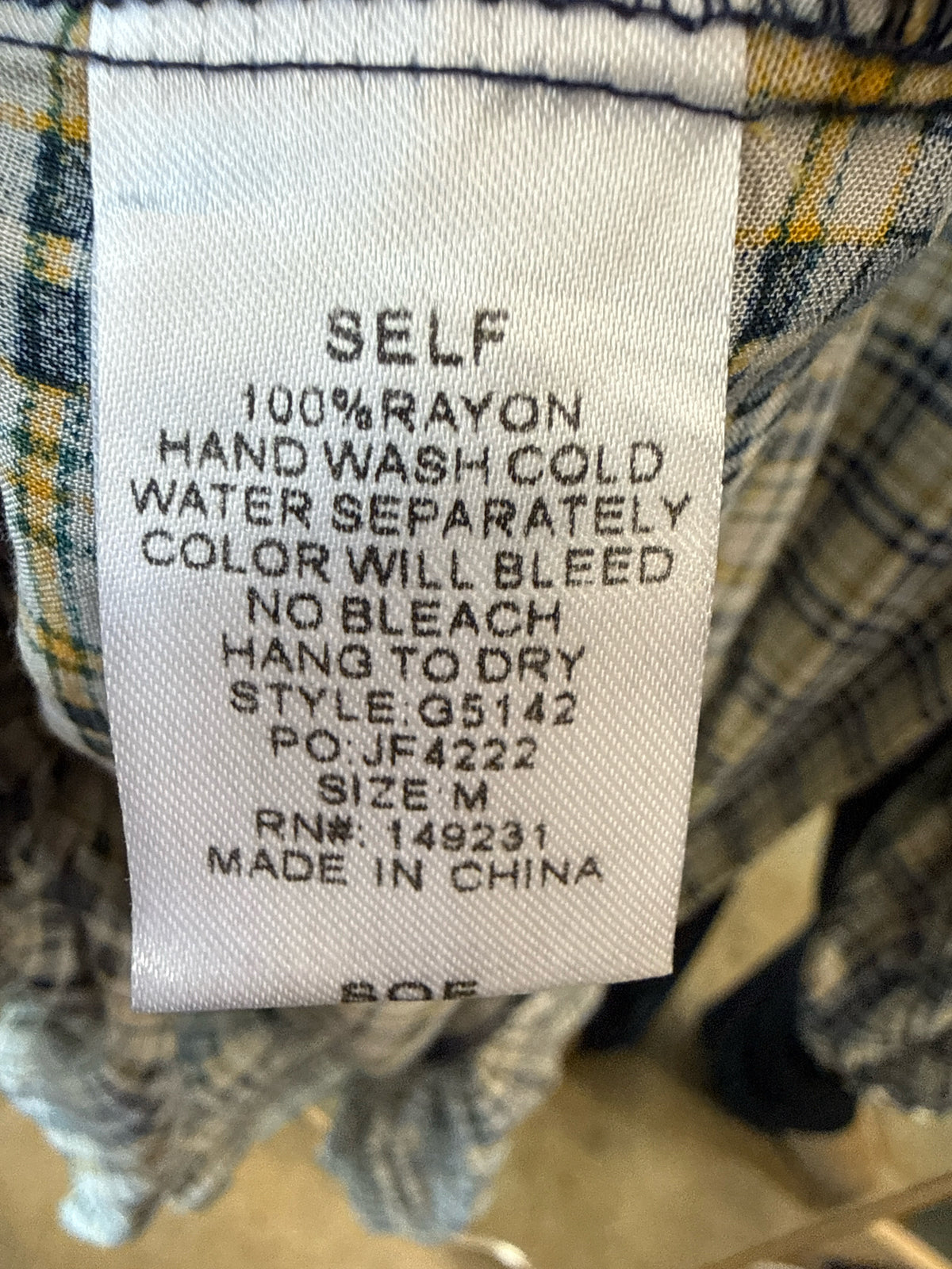 Kori Size M plaid Dress