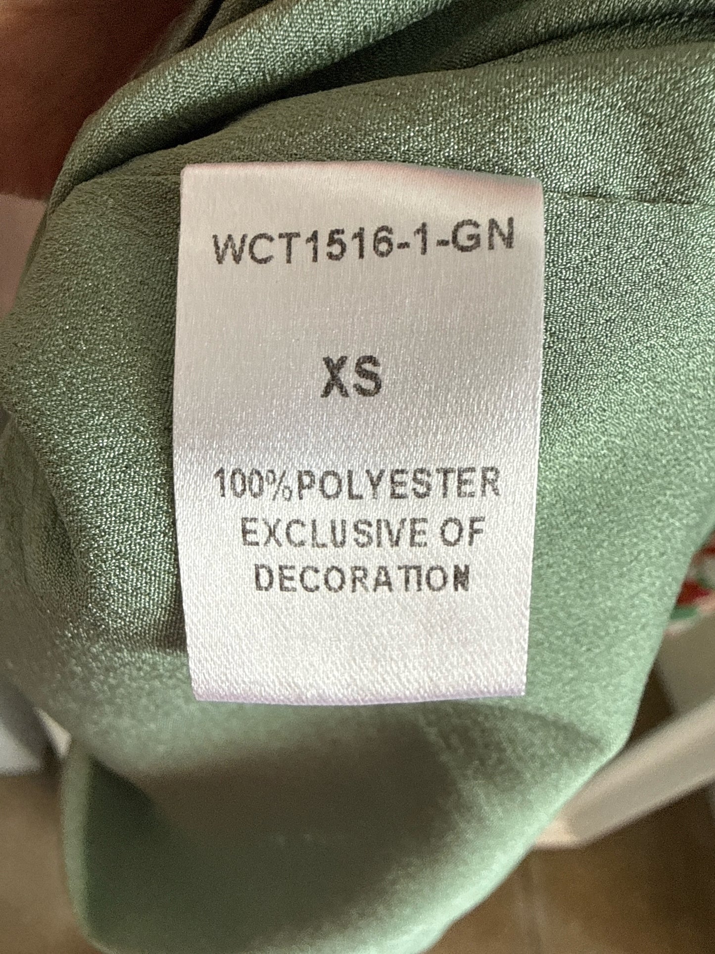 THML Size XS Green Floral Dress