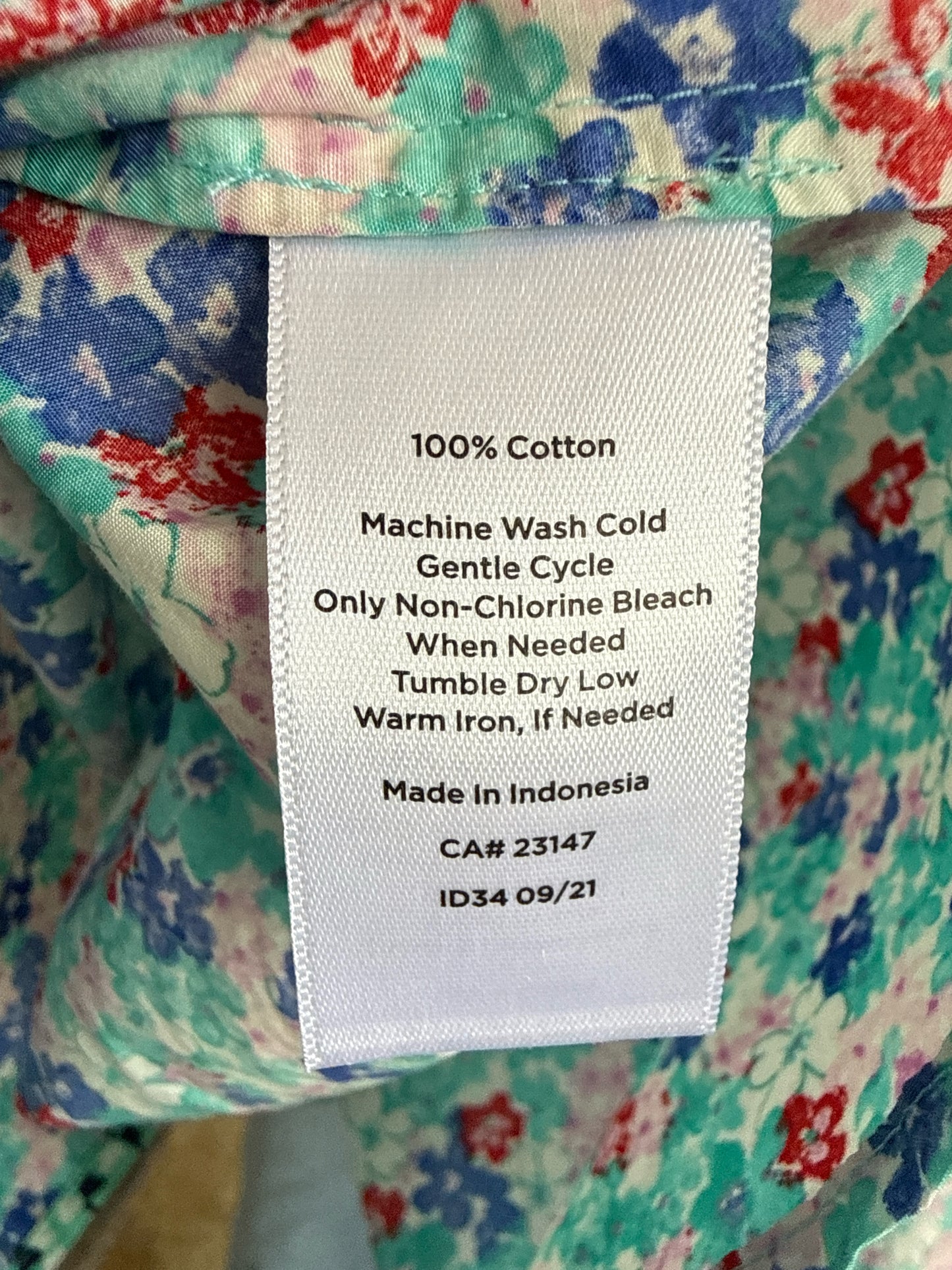 TALBOTS Size MP Teal Top