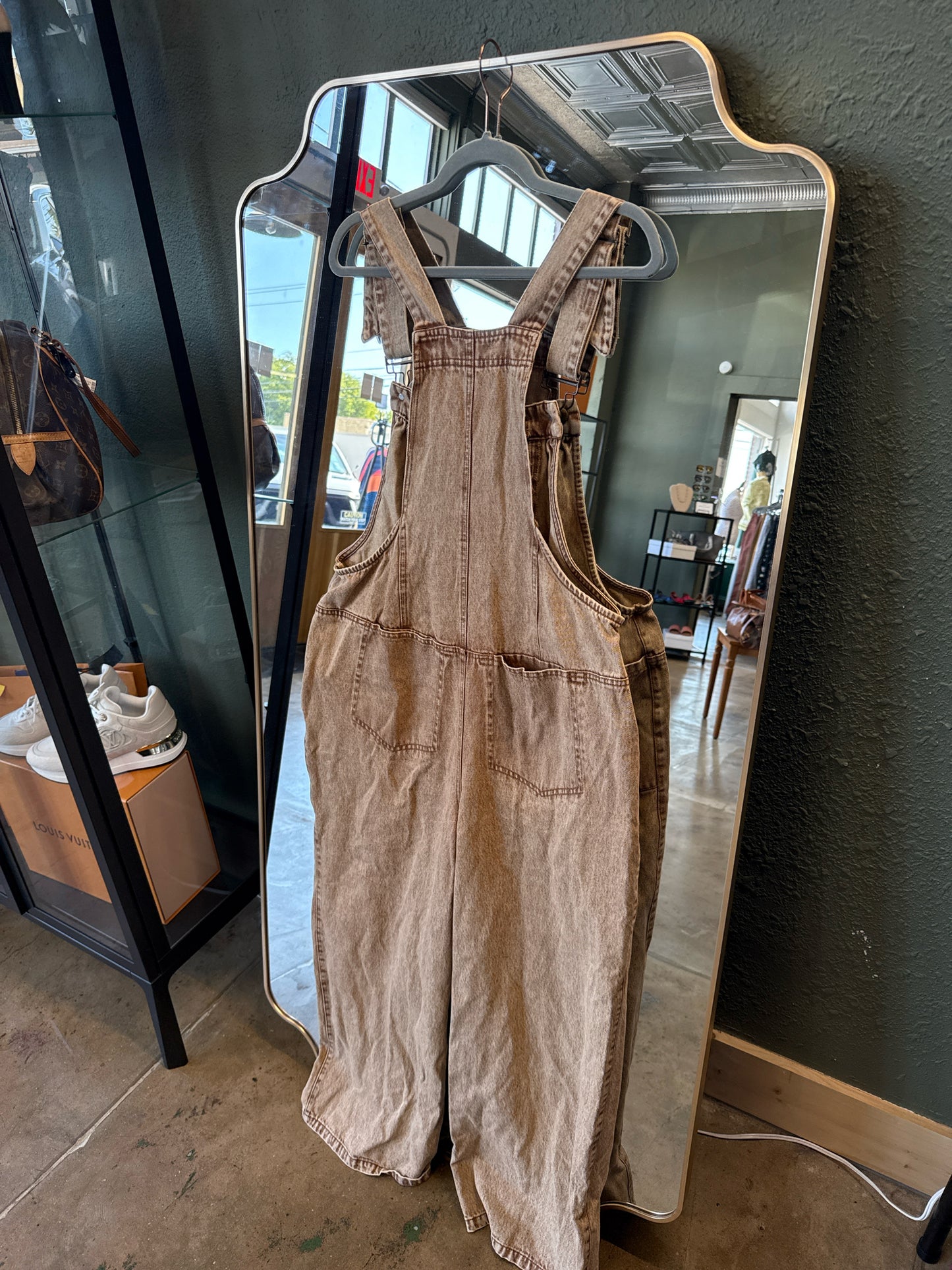 So Me Size XL Brown Overalls