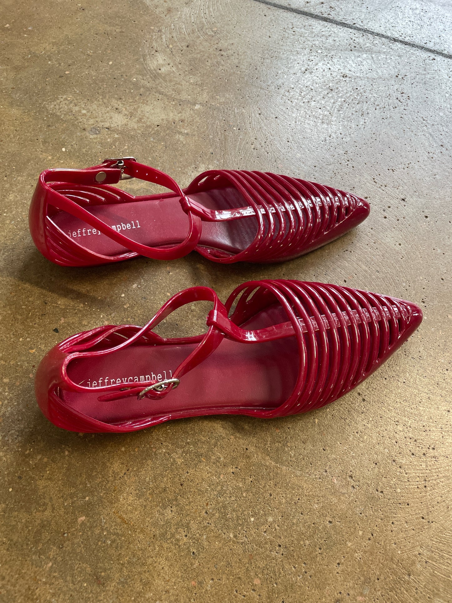 Jeffrey Campbell Shoe Size 8 Red Flats