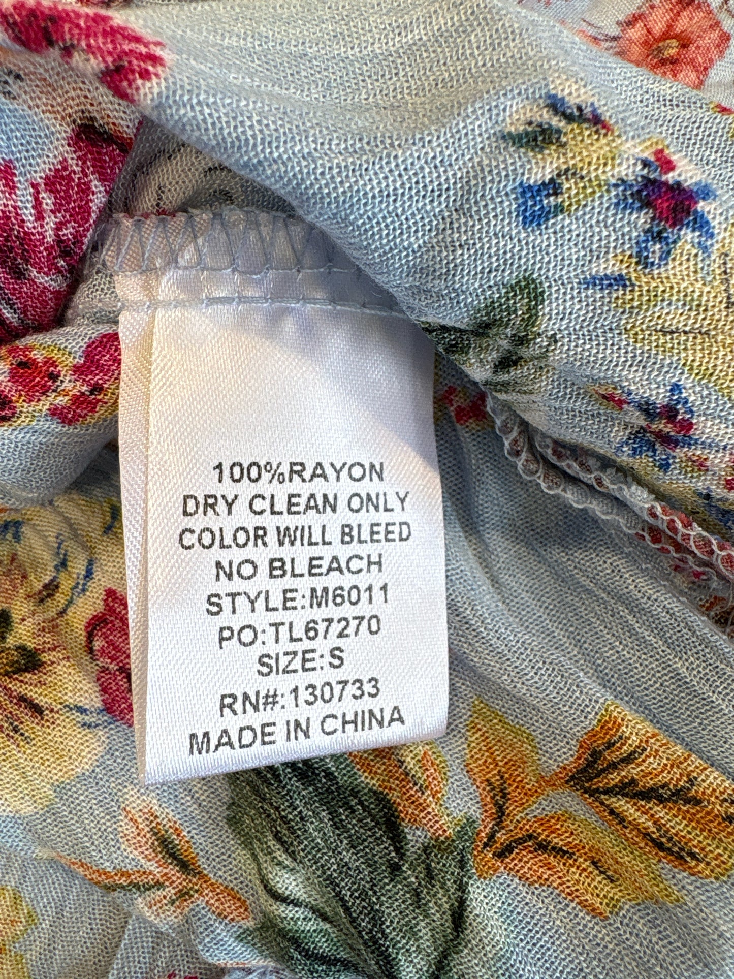 Umgee Size S light blue + multi Dress