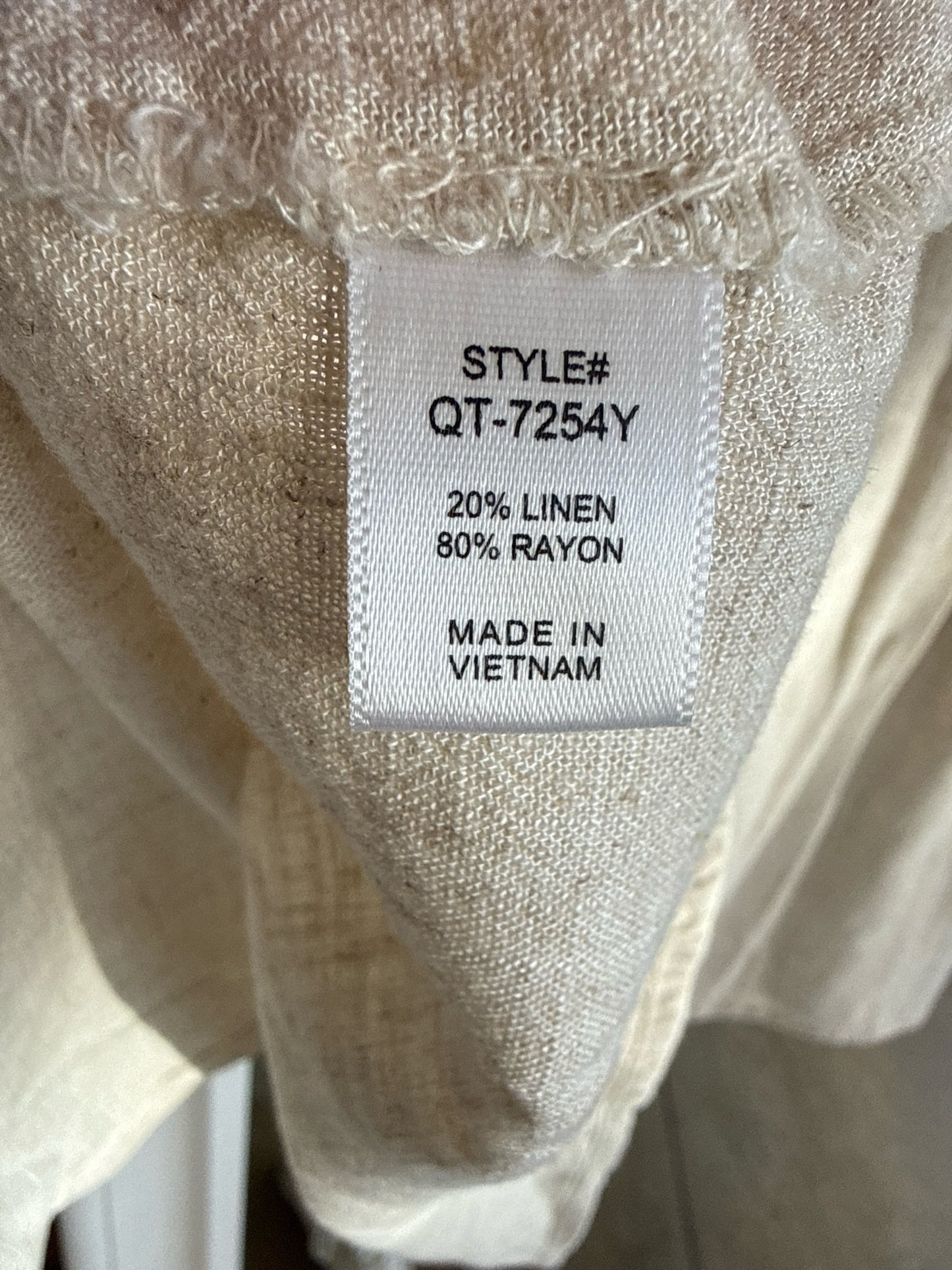 Zenana Size M Tan Two Piece Set