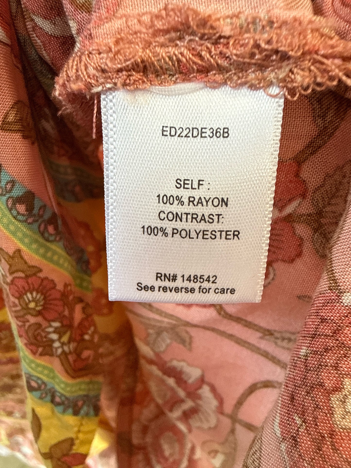ARATTA SILENT JOURNEY Size XL Pink/Yellow Top