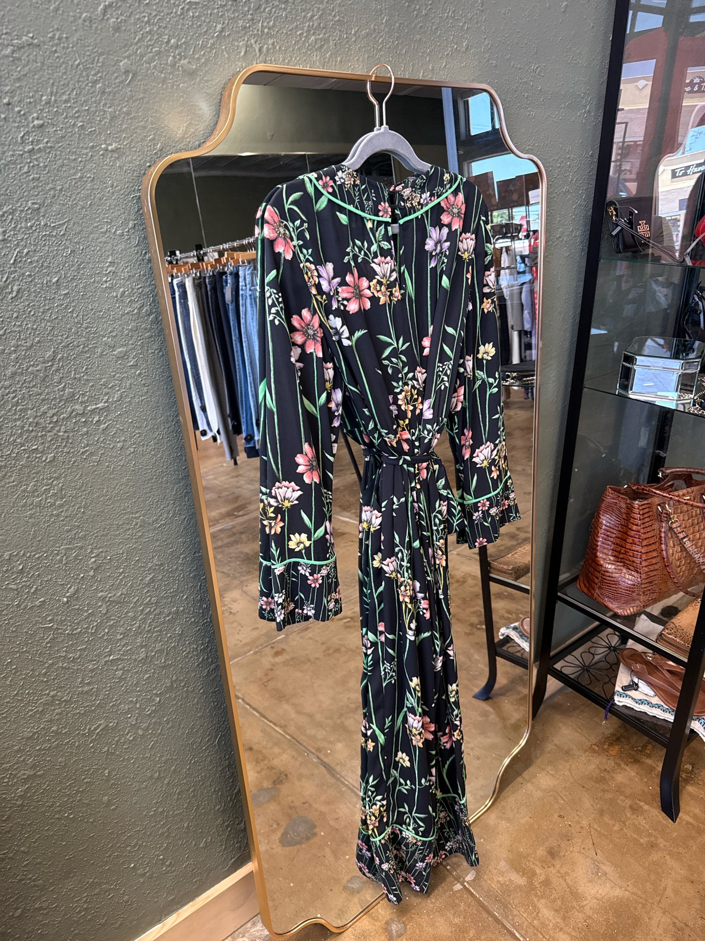 BCBG Maxazria Size S black/floral Romper