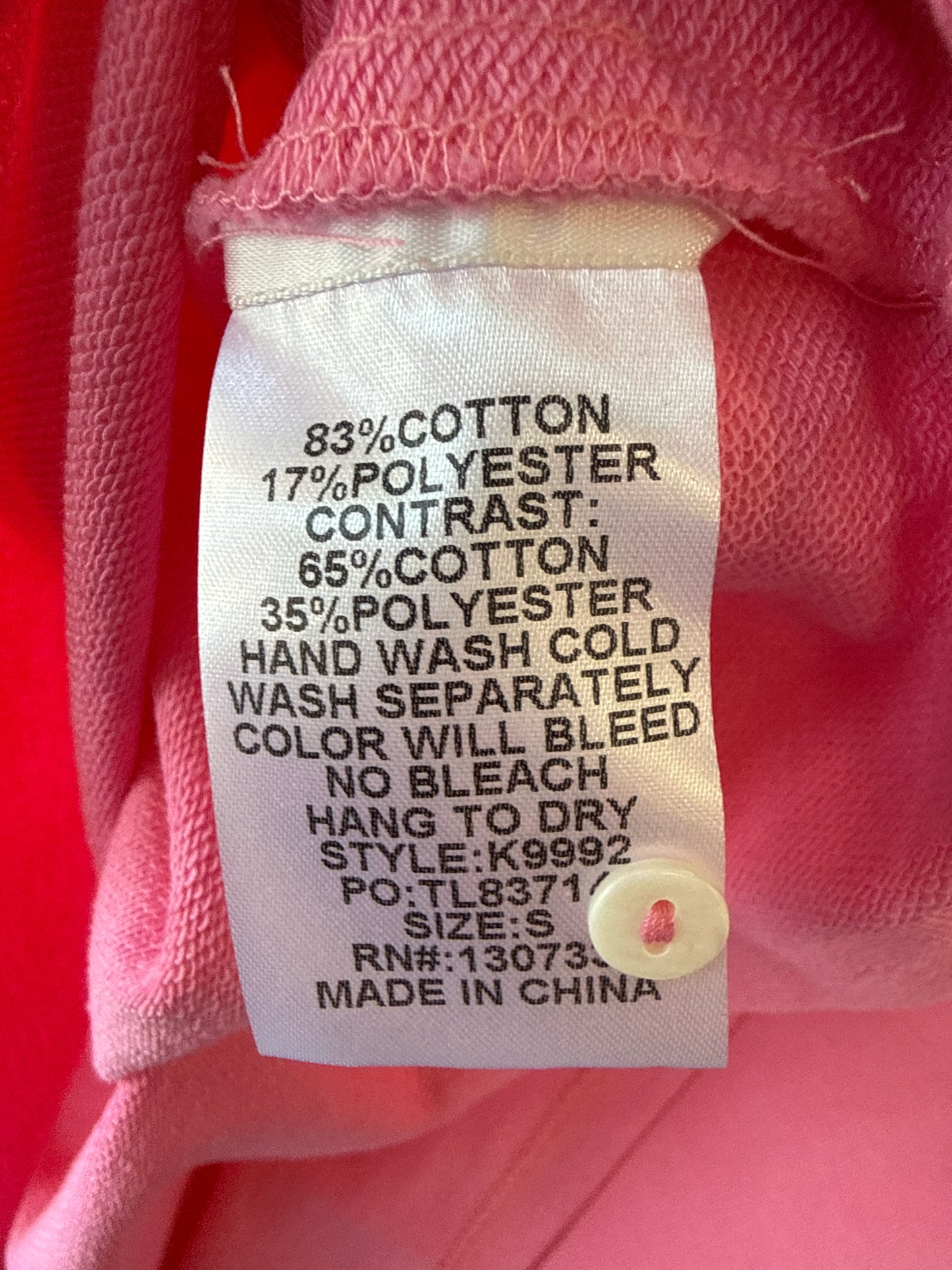 Umgee Size S Pink Top