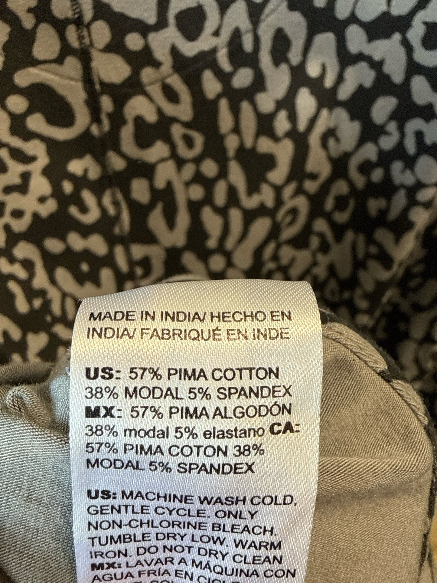 CHICO'S Size M Black/Gray Dress