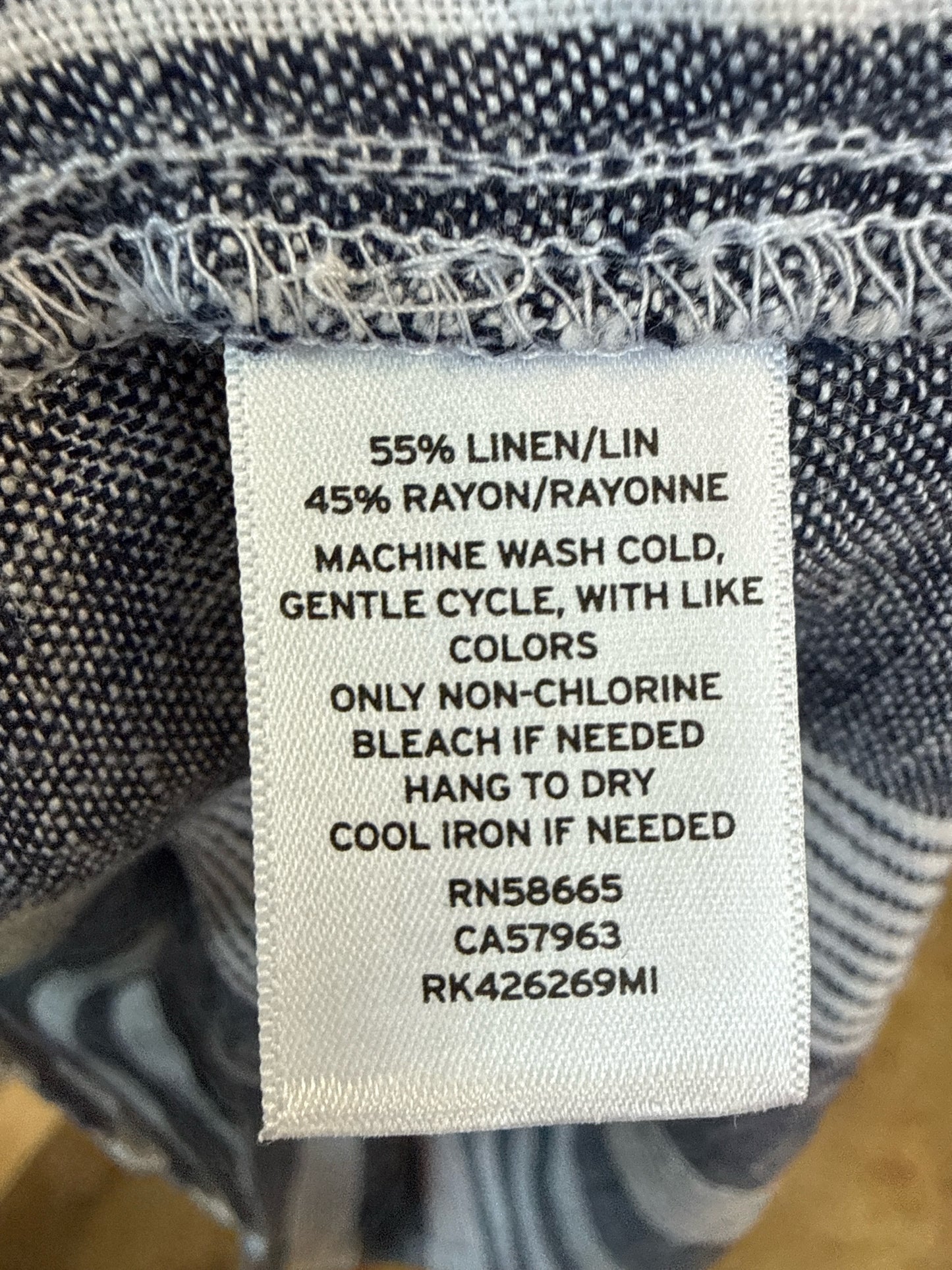 Susina Size M Denim/White Dress