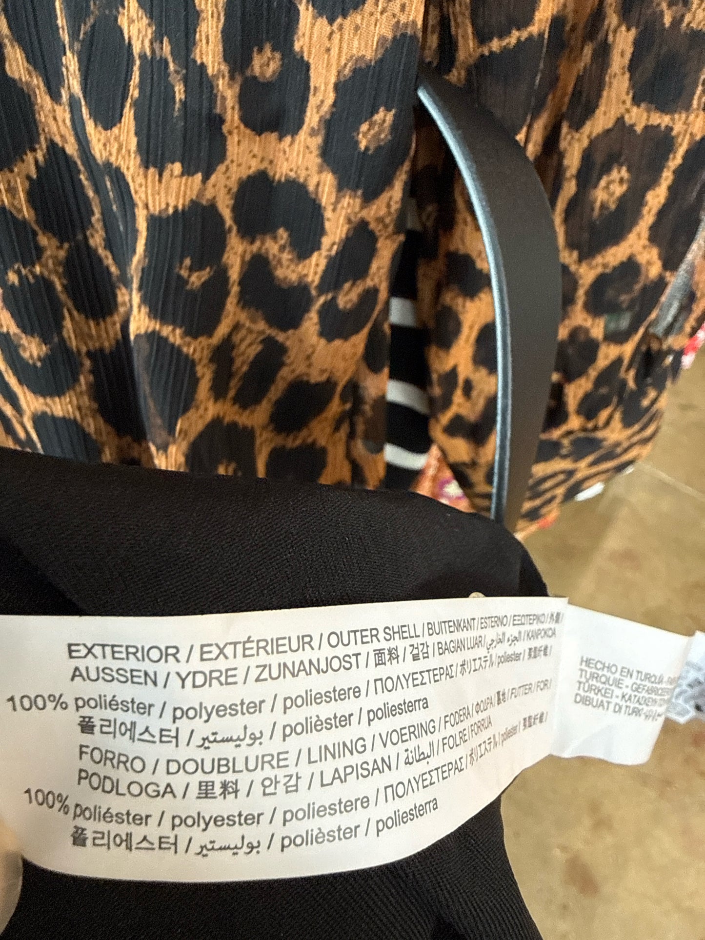 ZARA Size M Leopard Dress