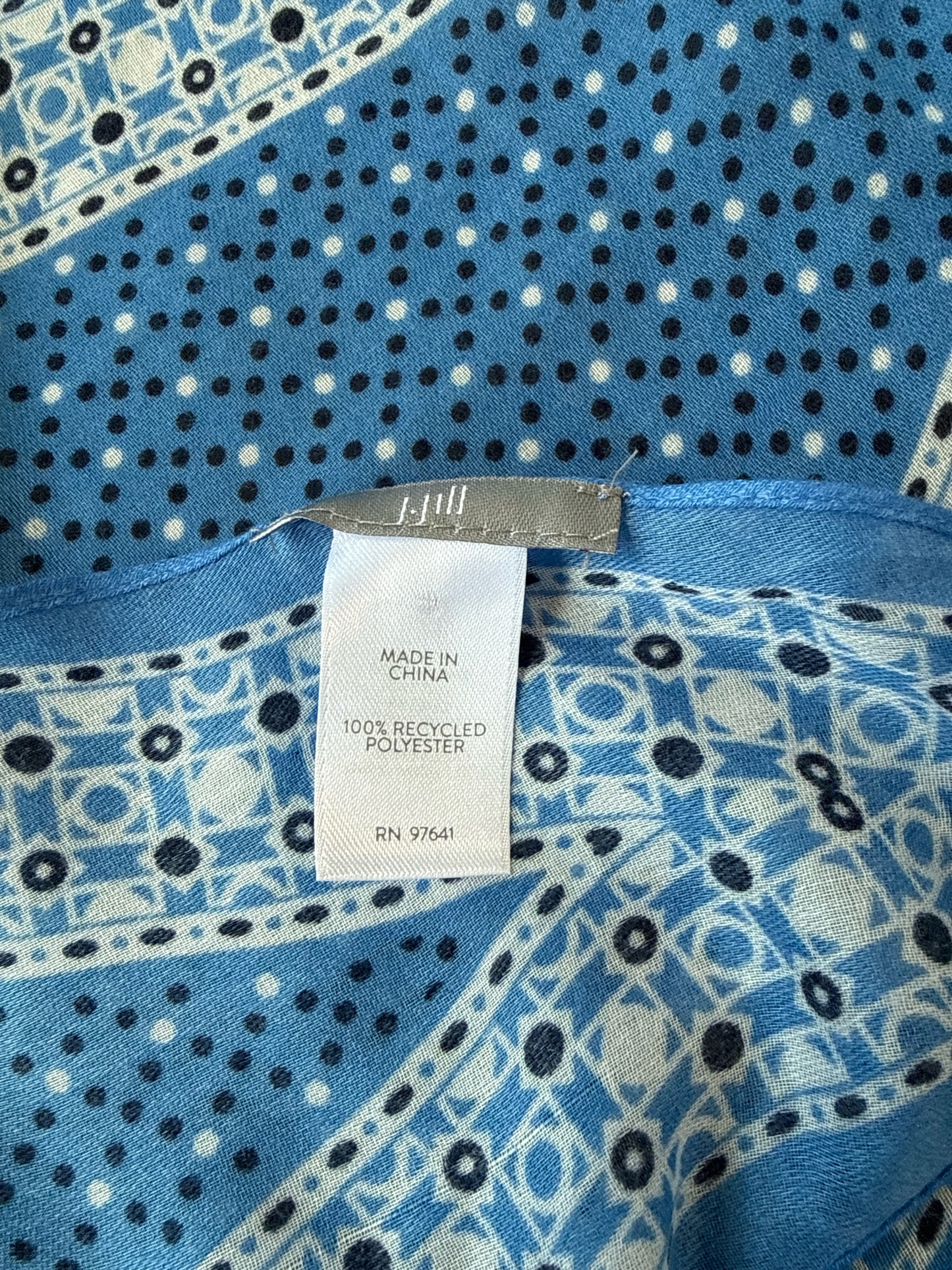 J Jill Blue Scarf