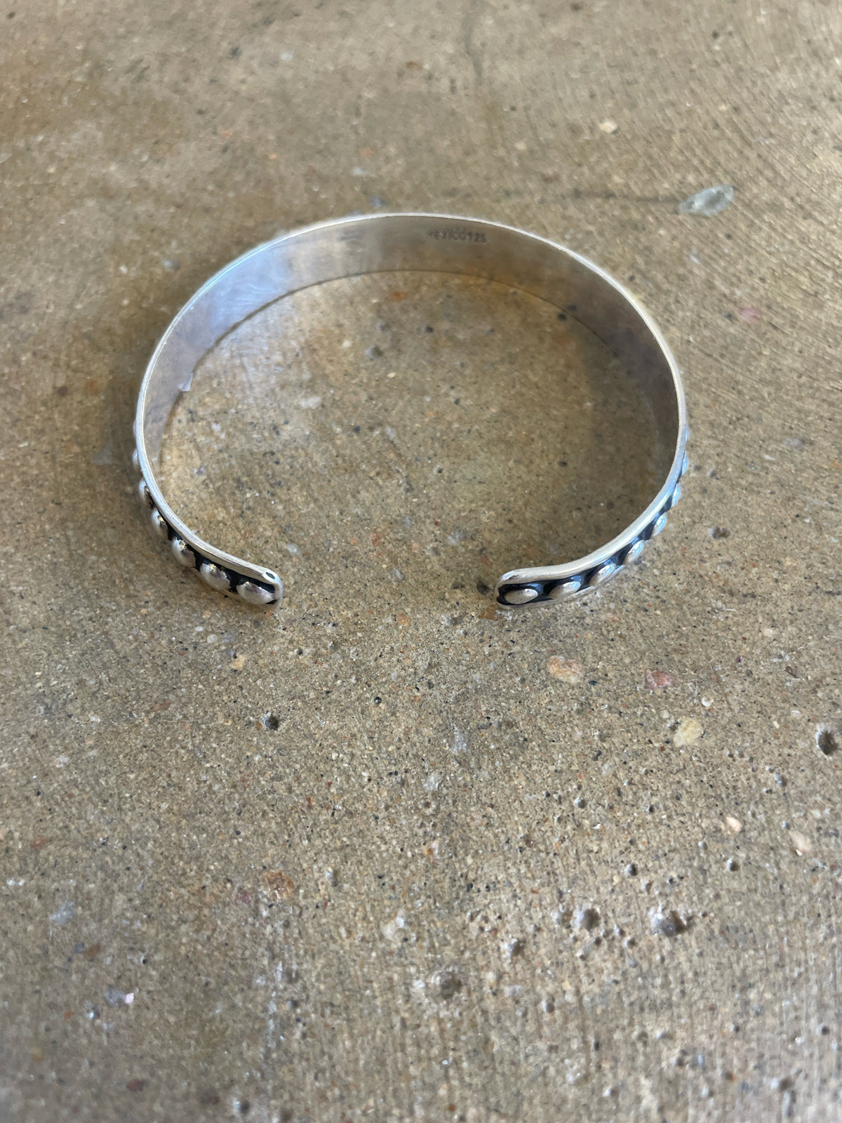 Silver/Black cuff Bracelet
