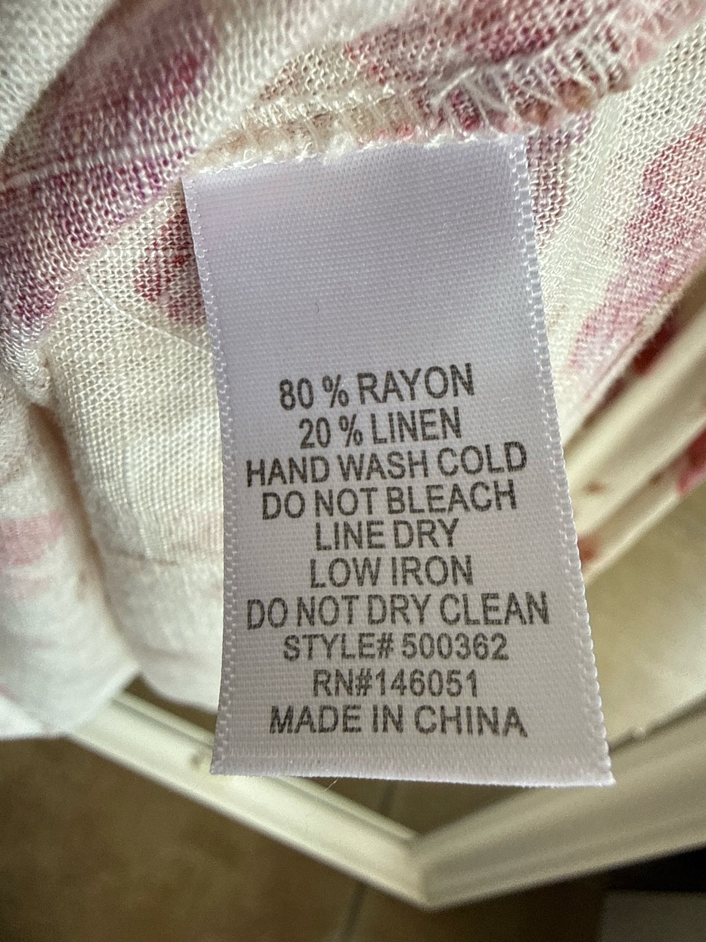 monteau Size M Cream/Pink Dress