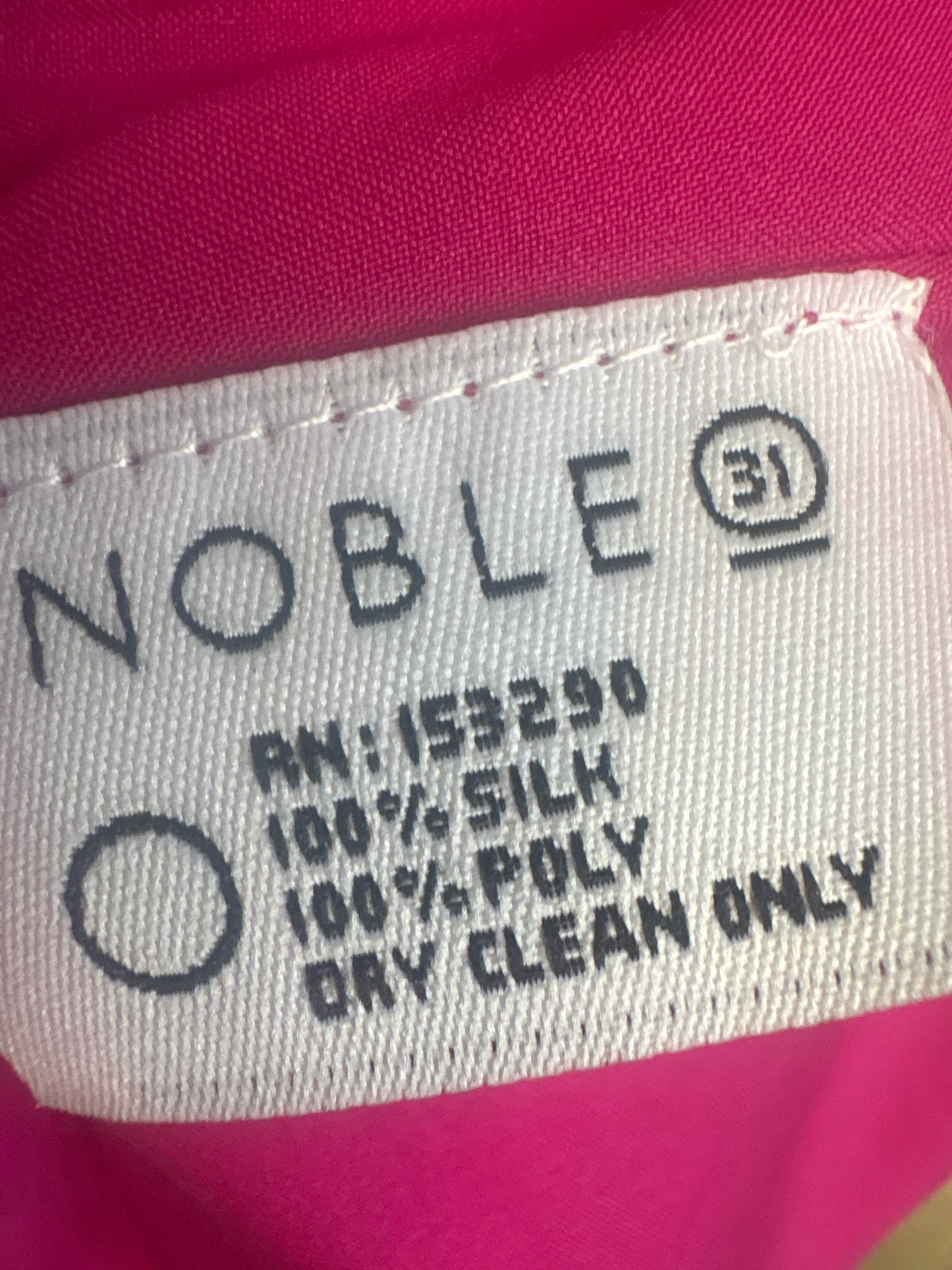 NOBLE Size XS Pink high neck Top