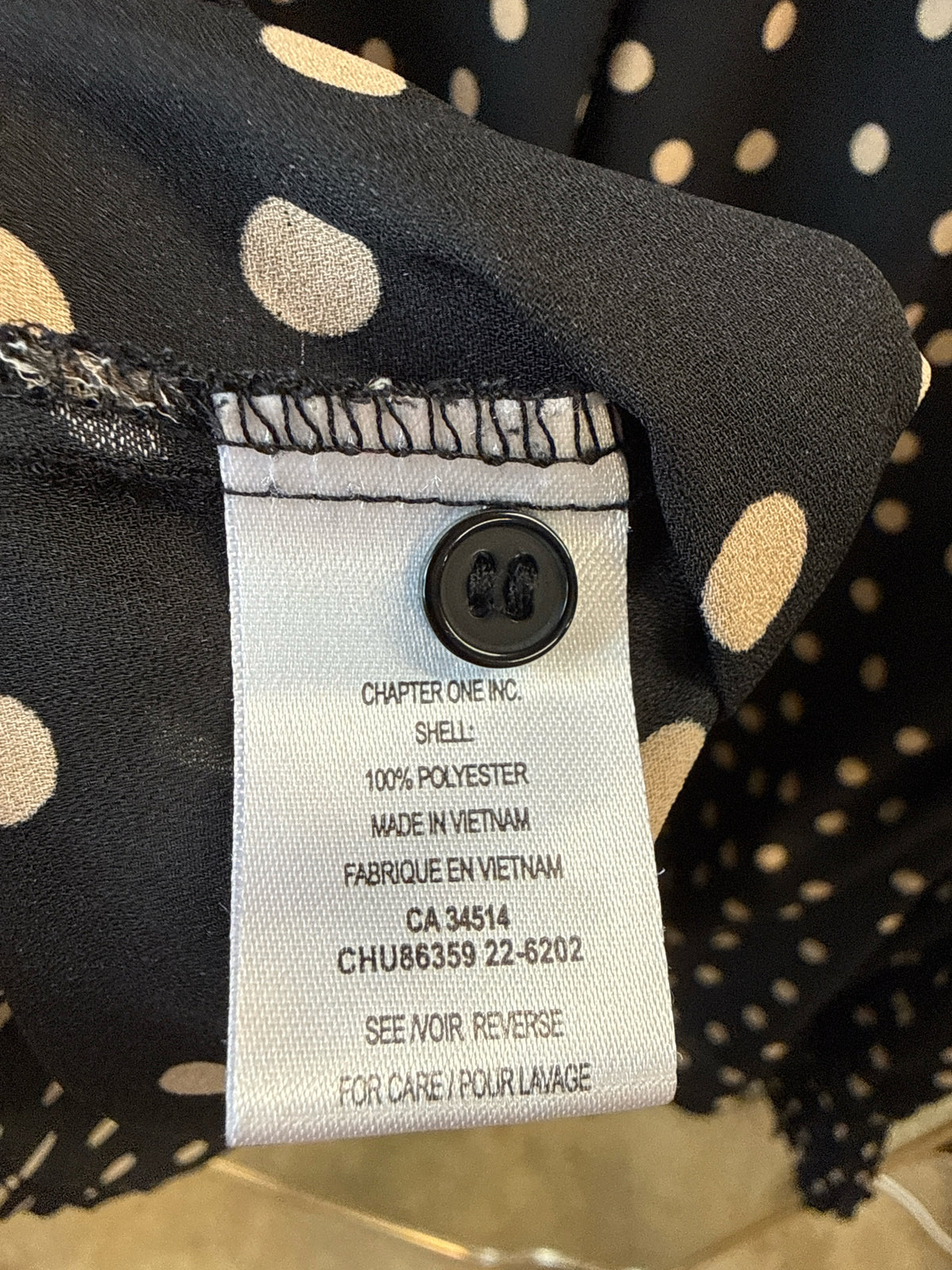 Tamara H Size 1X Black/Brown Top