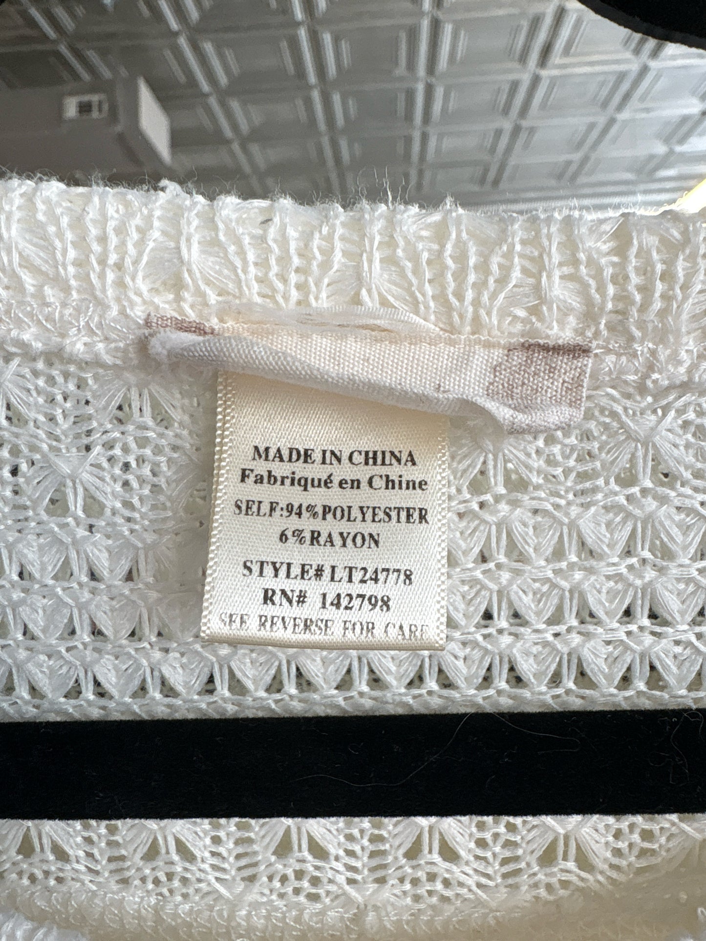 Altar'd State Size S Ivory Knit Sweater