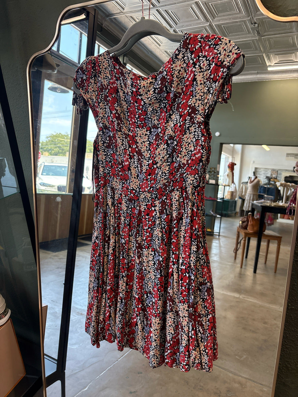 free people Size XS Red Print Dress