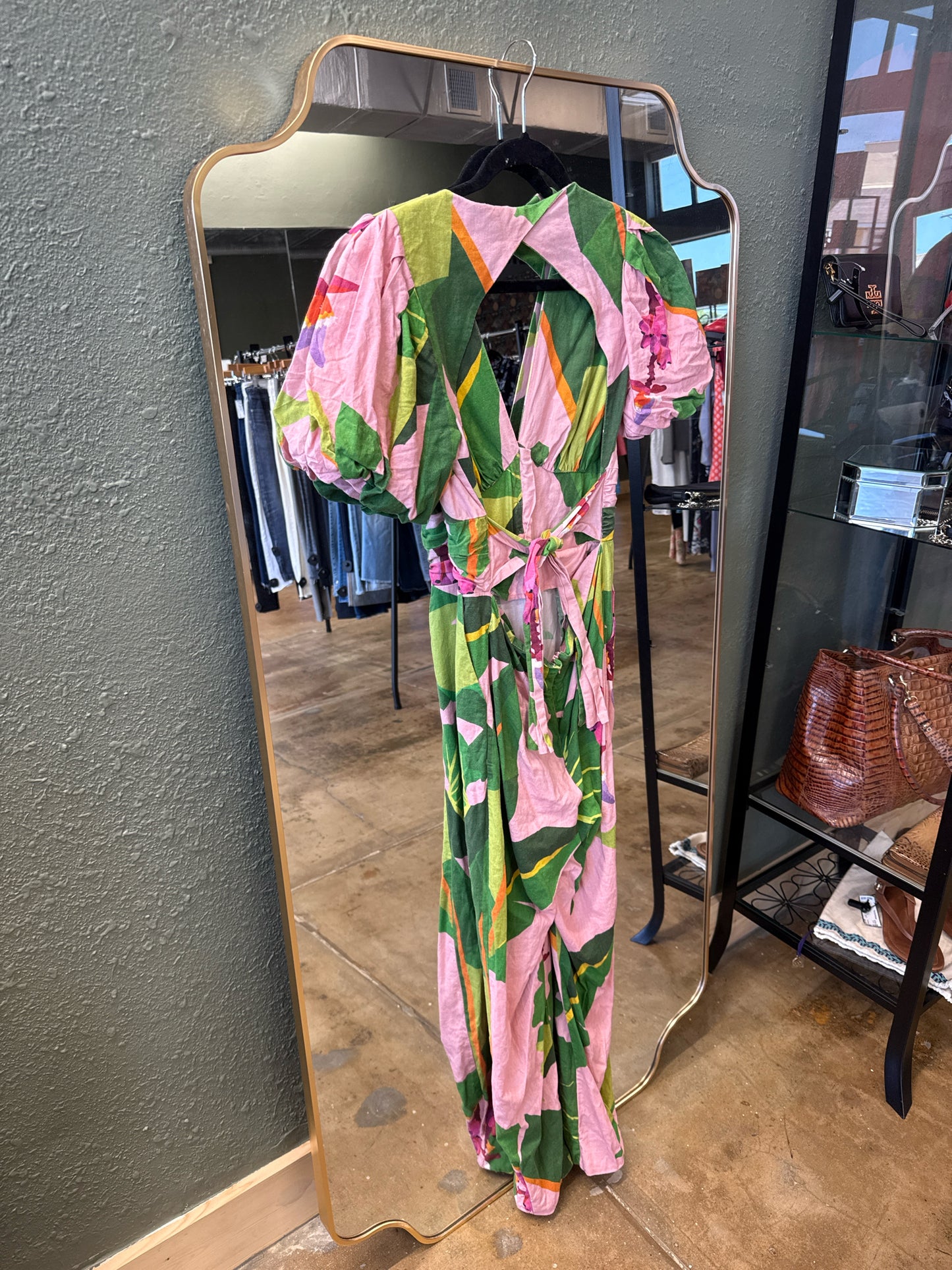 Farm RIO Size S Pink/Green Romper