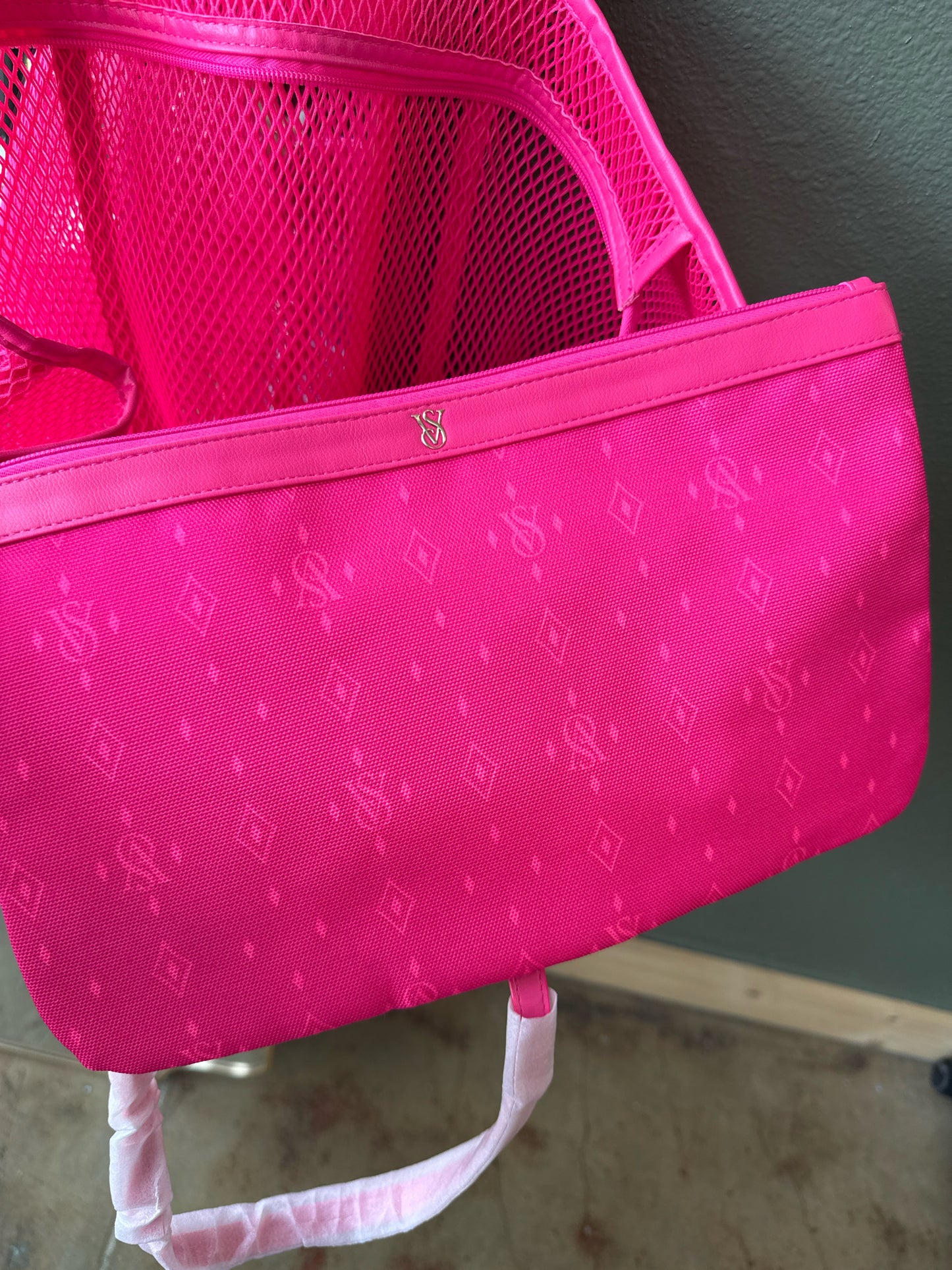 Victorias Secret Pink Mesh Bag Set