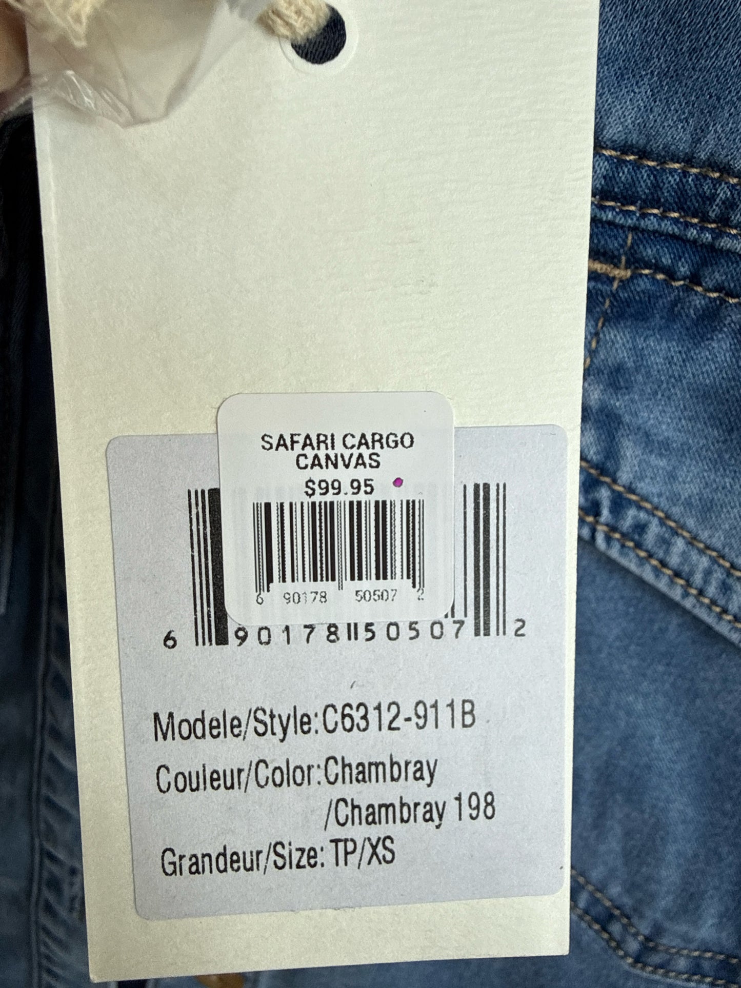 Charlie Size XS Denim Top