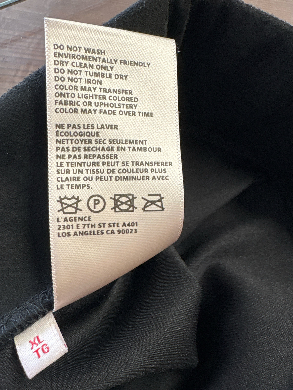 L'AGENCE Size XL Black Pants
