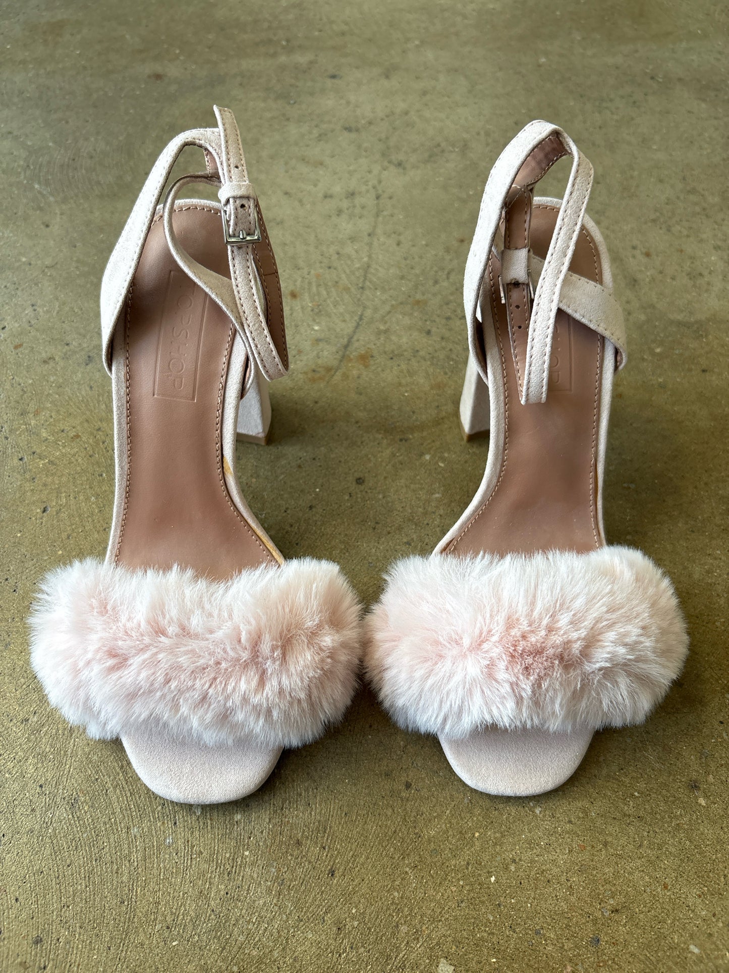 topshop Shoe Size 5.5 Pink Puff Heels