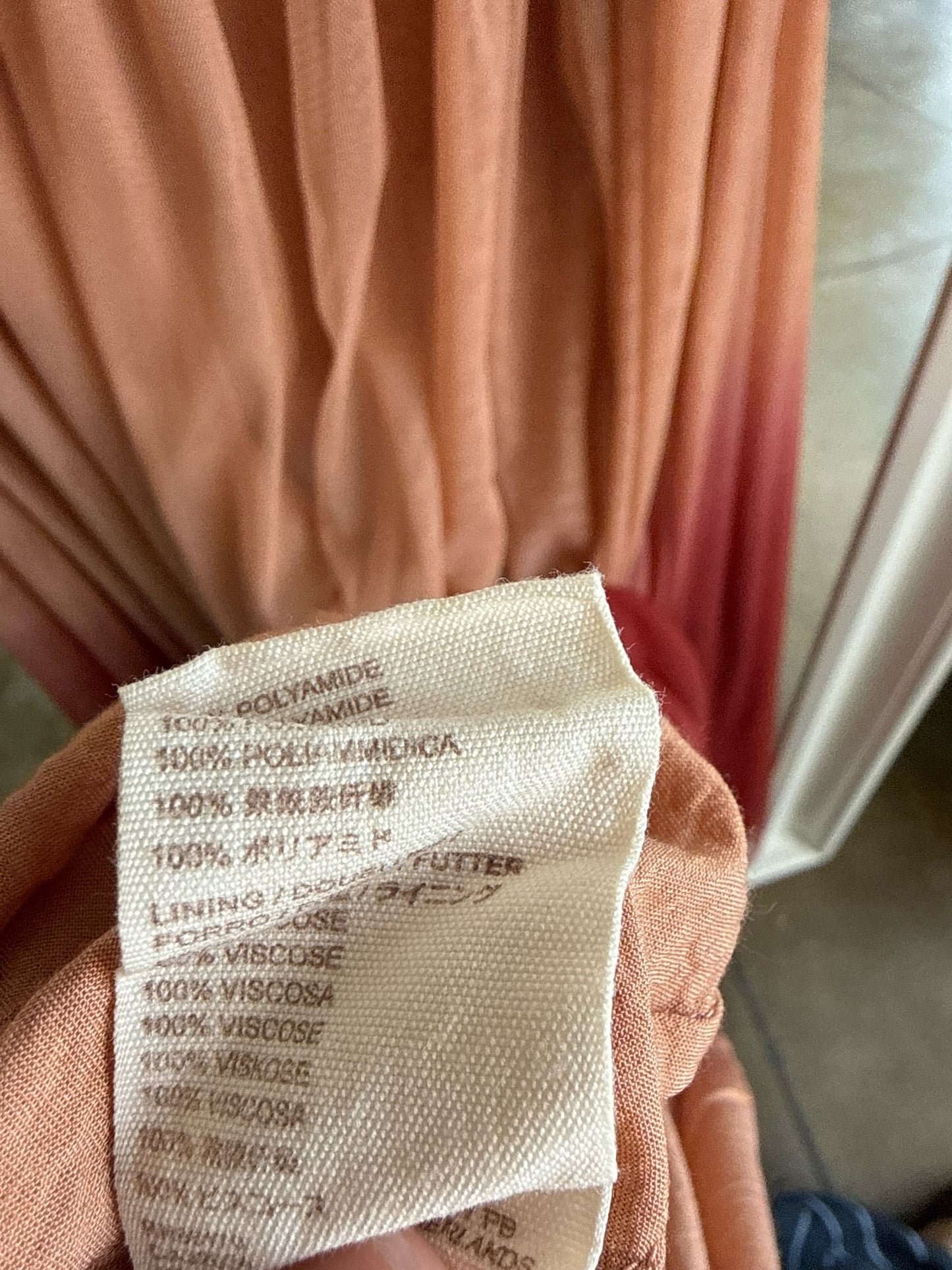 Letmebe Size XS Orange/Red Dress