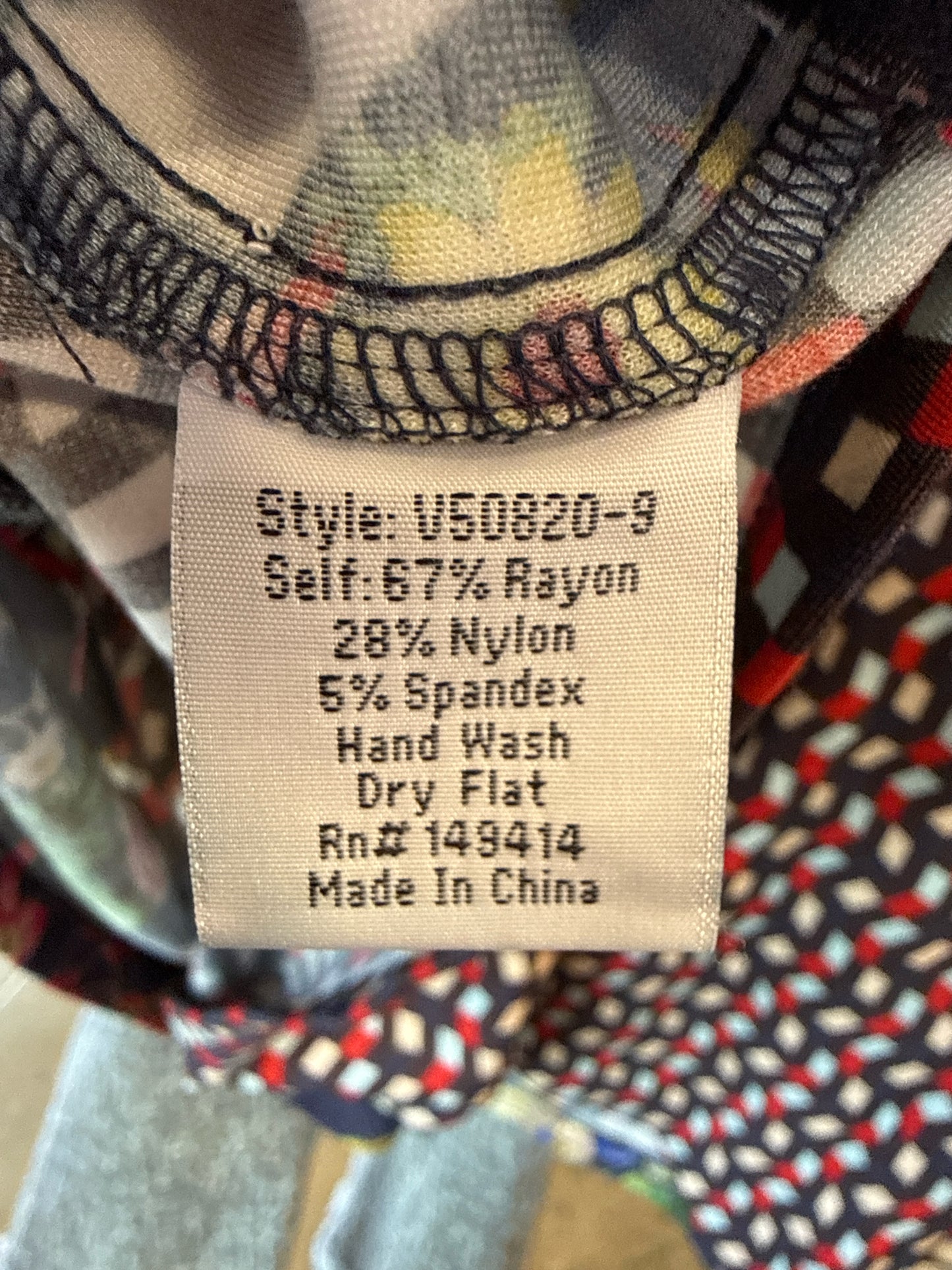 Johnny Was Size S Red/Gray Sweatshirt/Hoodie