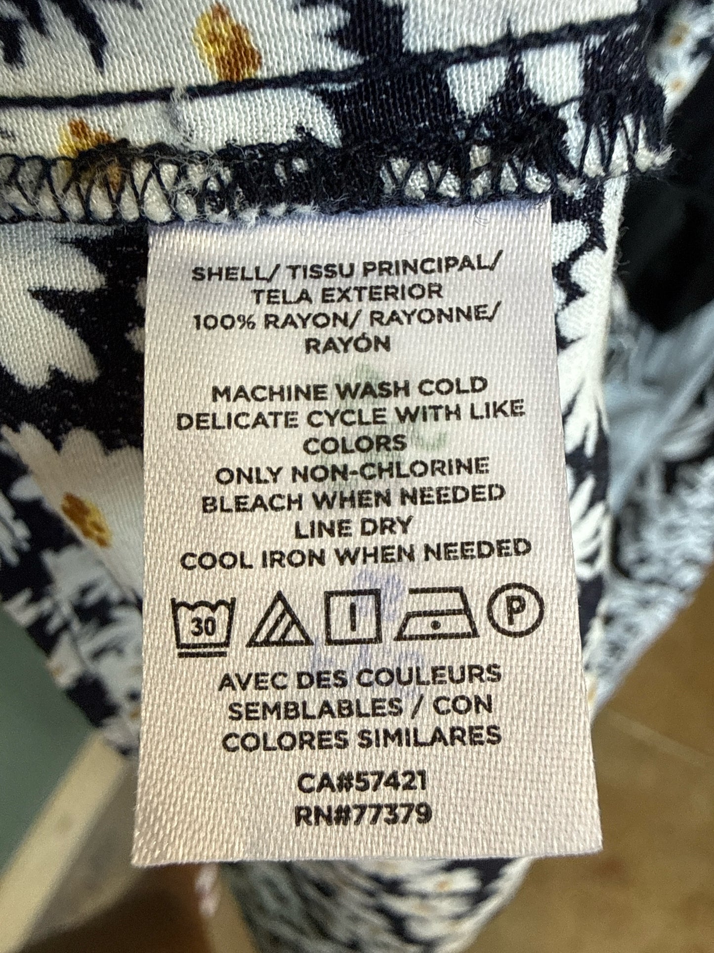 ANN TAYLOR Size 6 Navy/White Dress