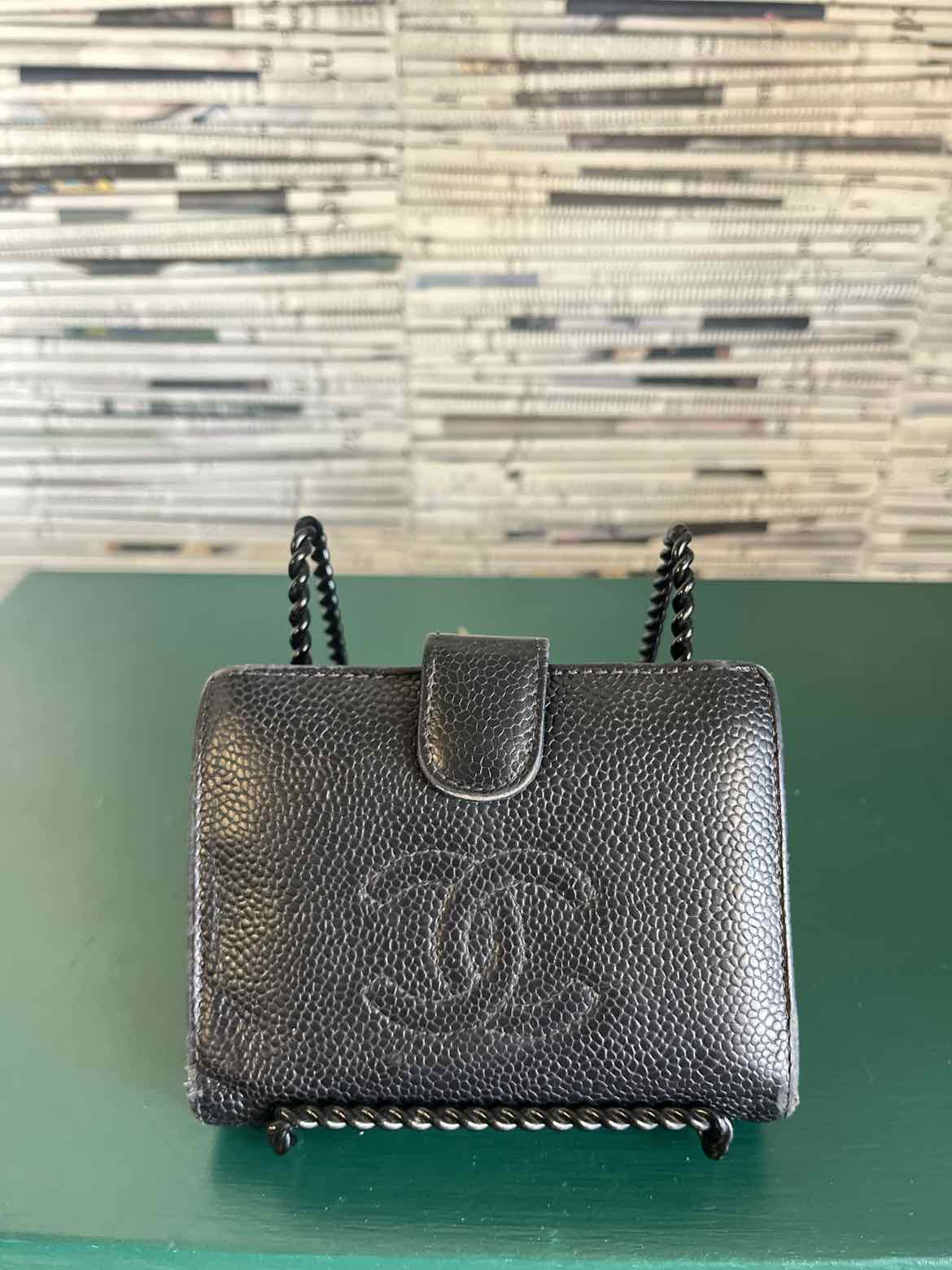 Chanel Black Wallet/Wristlet