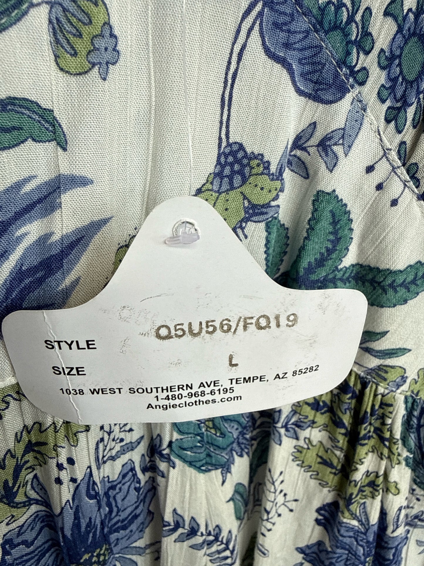 Angie Size L Blue/Green Dress