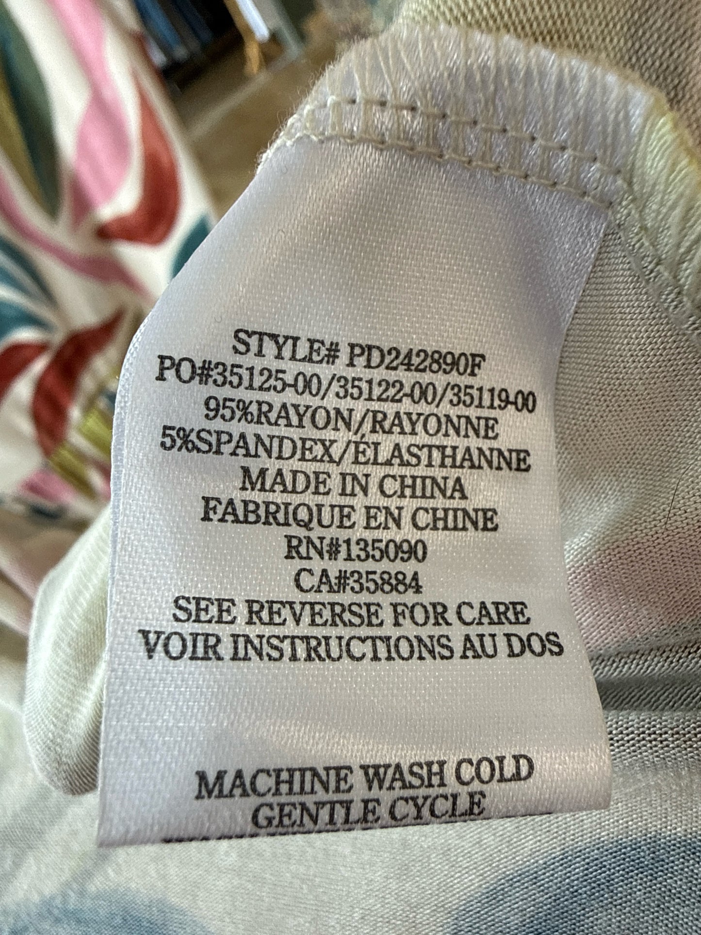 z supply Size S Pink/Green Dress