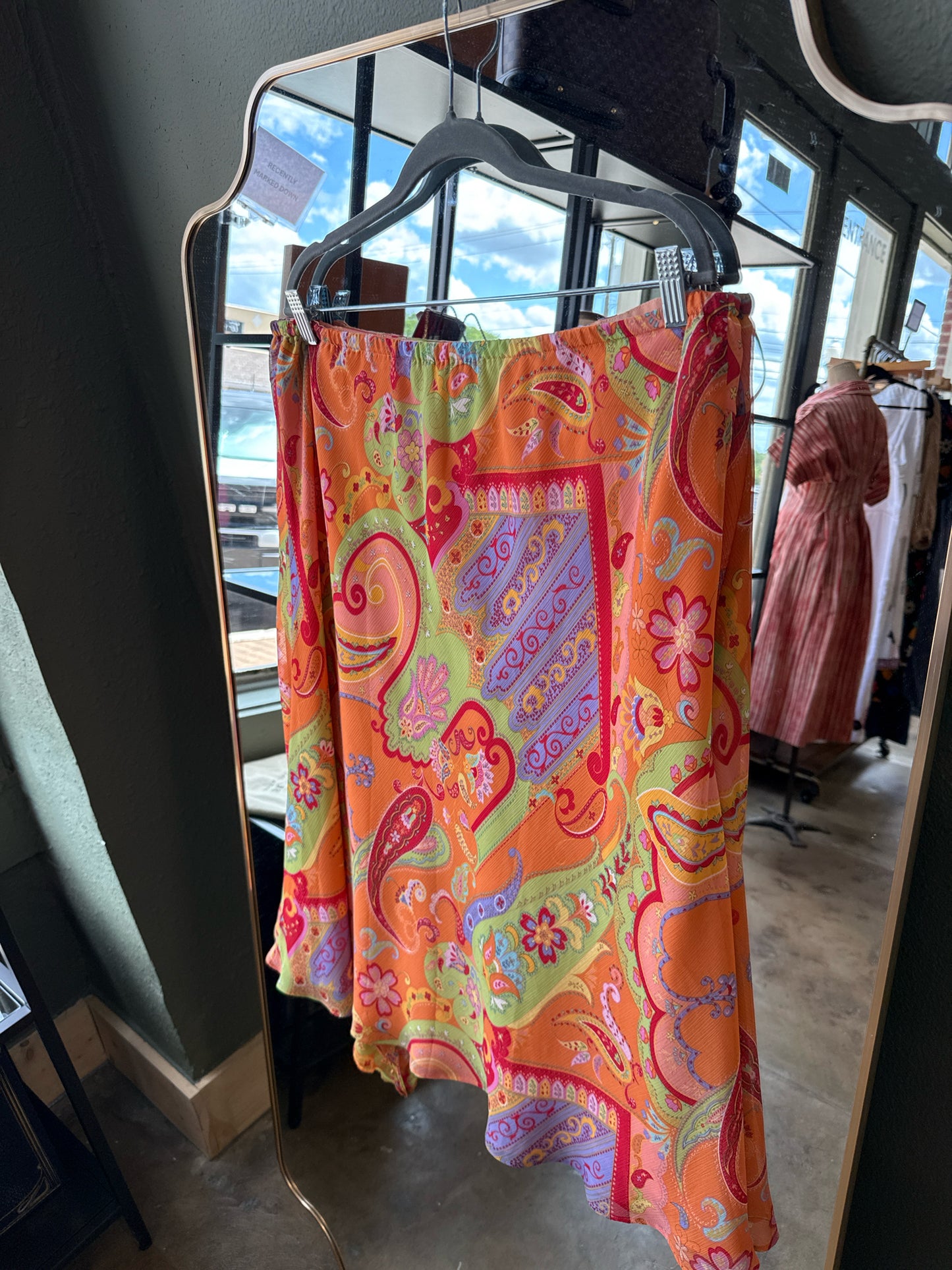 Coldwater Creek Size PXL Orange/Multi Skirt