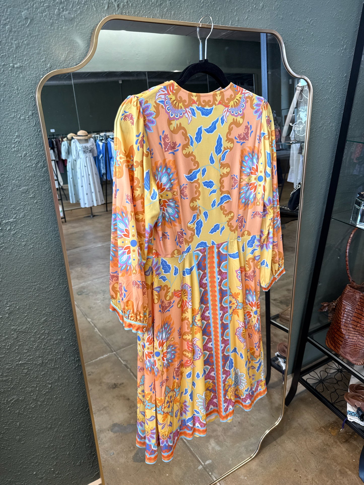 Hale Bob Size M Yellow/Orange Dress