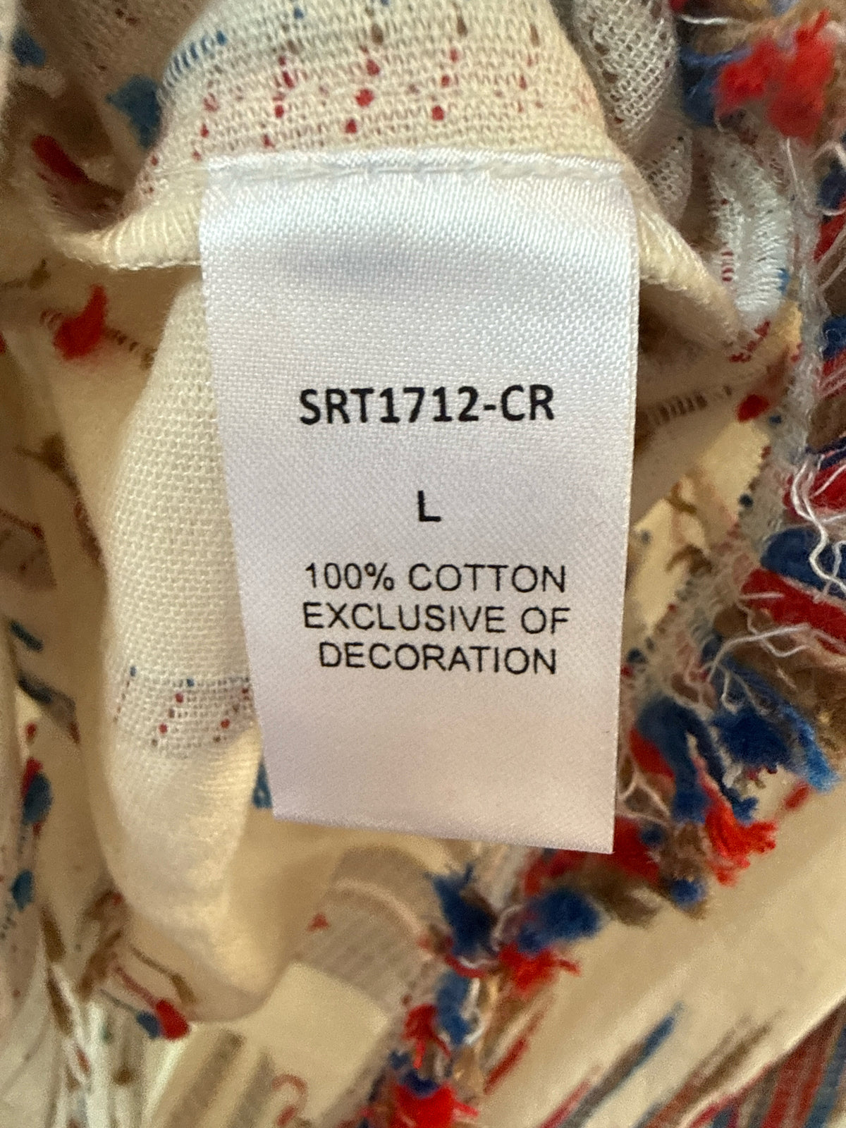 THML Size L Red/Blue Top