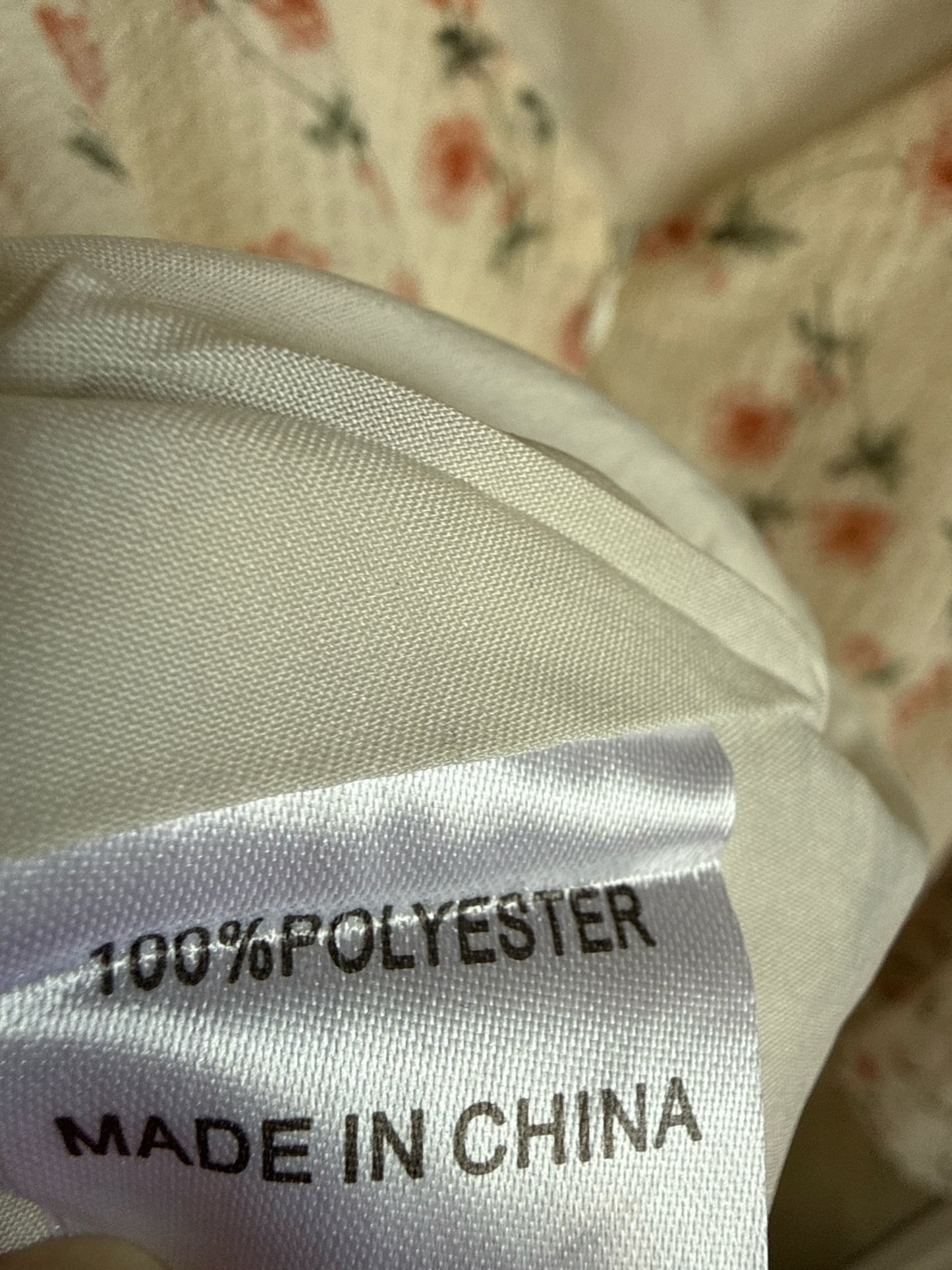Hello Molly Size 4 Cream/Pink Dress