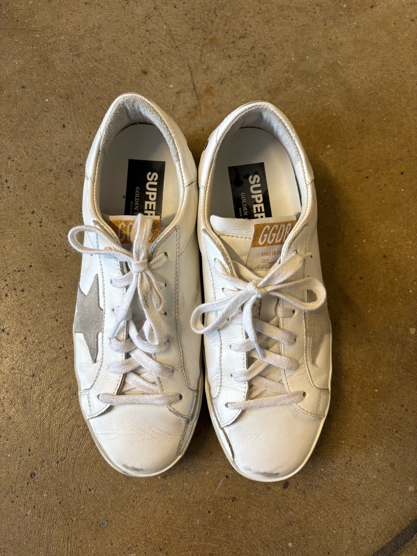 Golden Goose Shoe Size 37 white/multi Leopard Sneakers