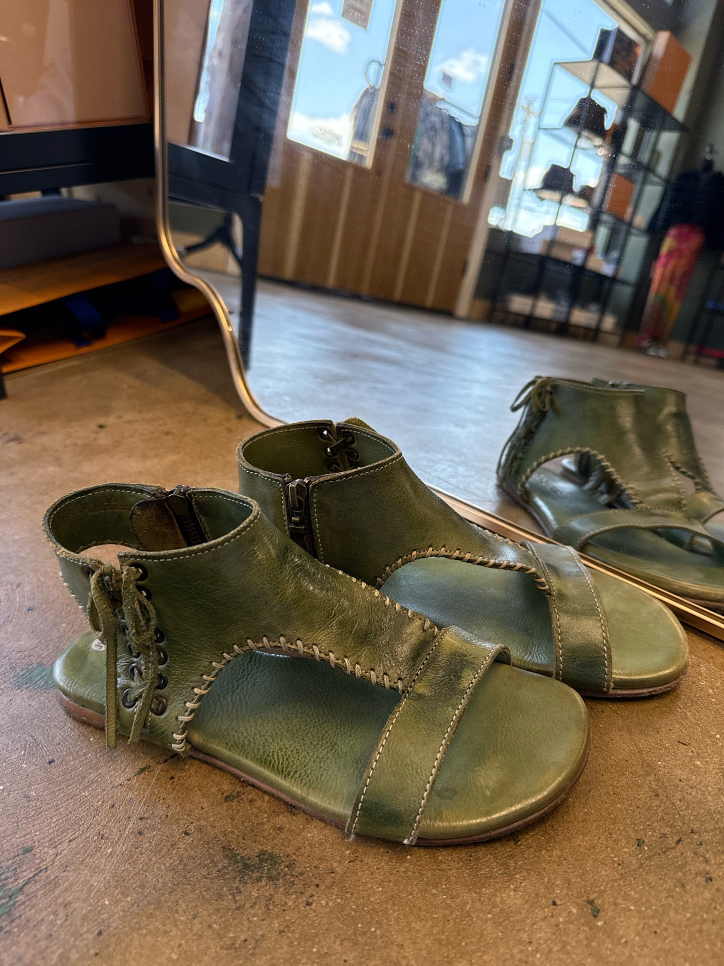 Bed Stu Green Sandals