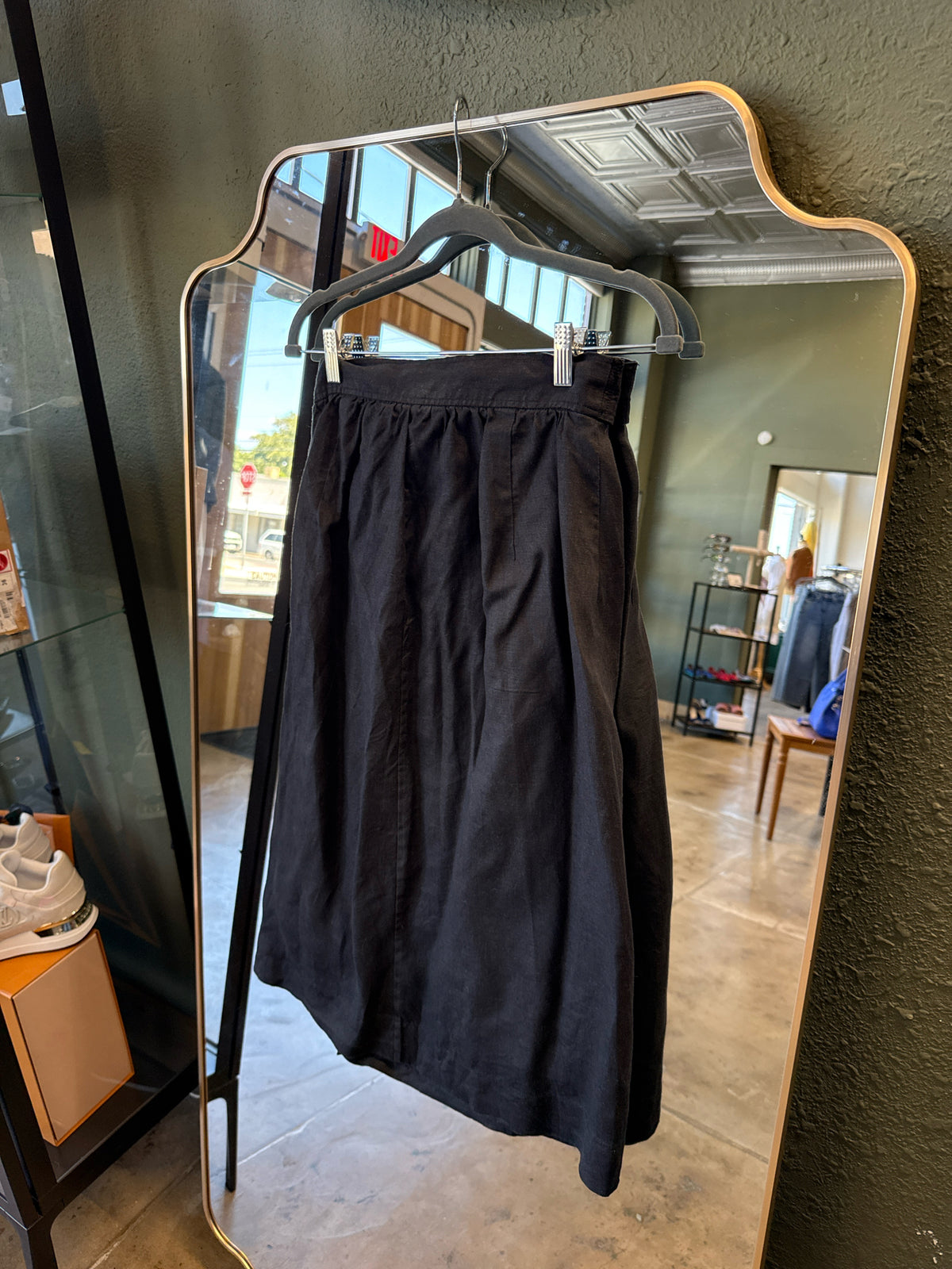 Everlane Size 2 Black Skirt