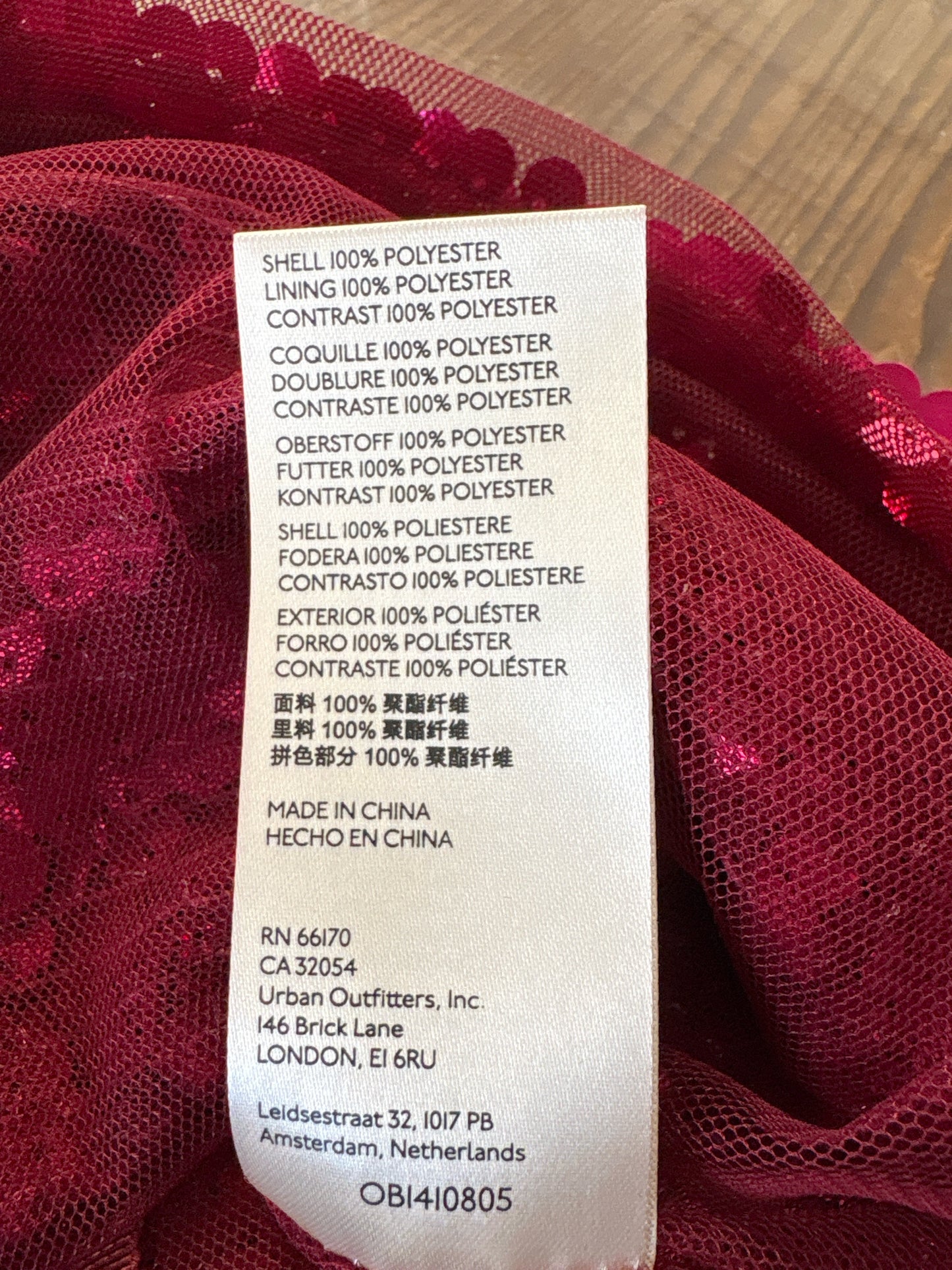 Maeve Size XL Fuschia Top
