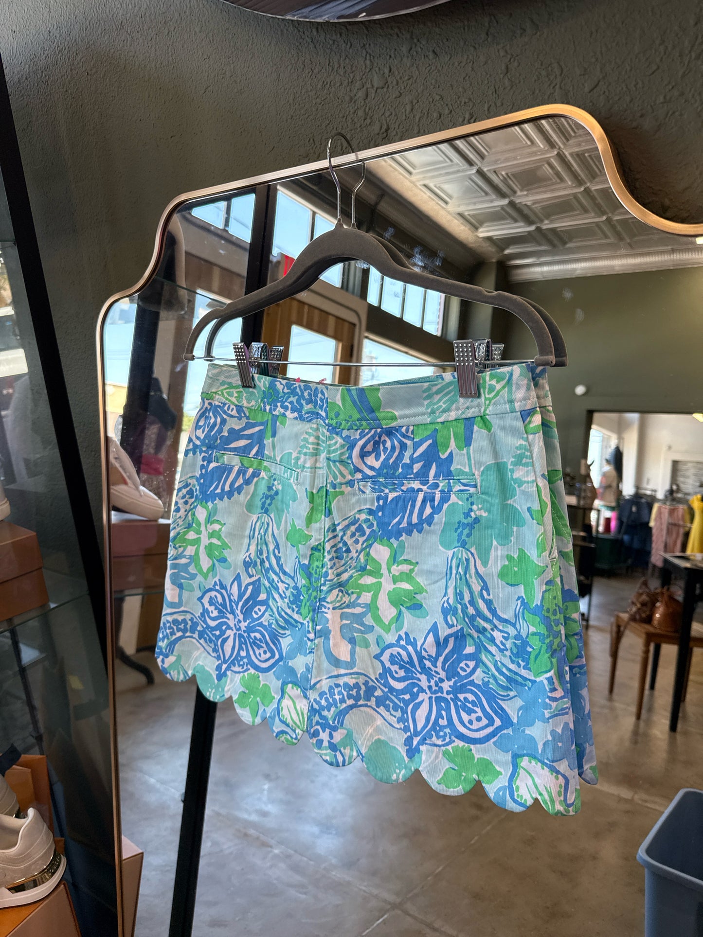 Lilly Pulitzer Size 2 Blue/Green Skirt